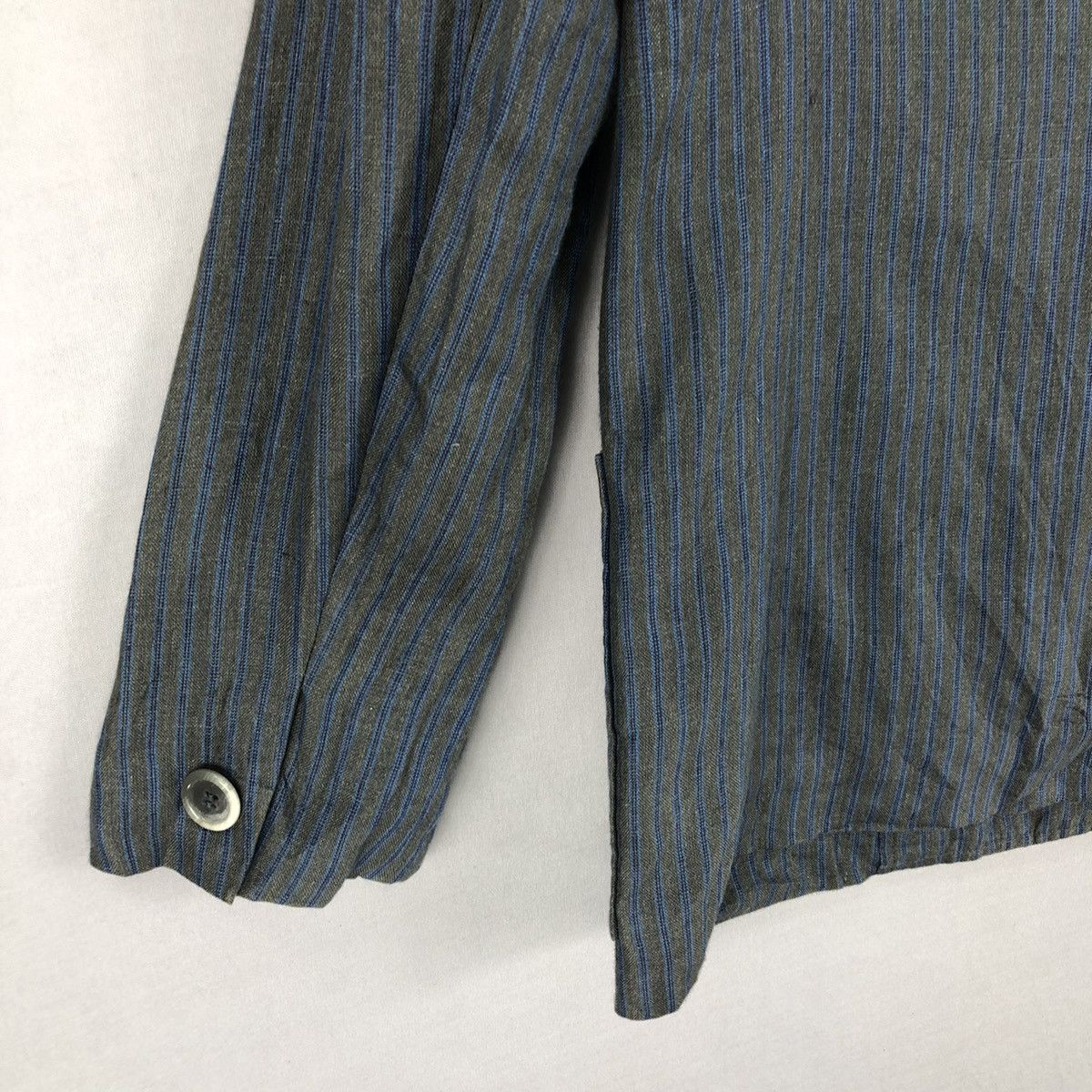 Vintage Yves Saint Laurent Paris Double Breasted Coat Stripe
