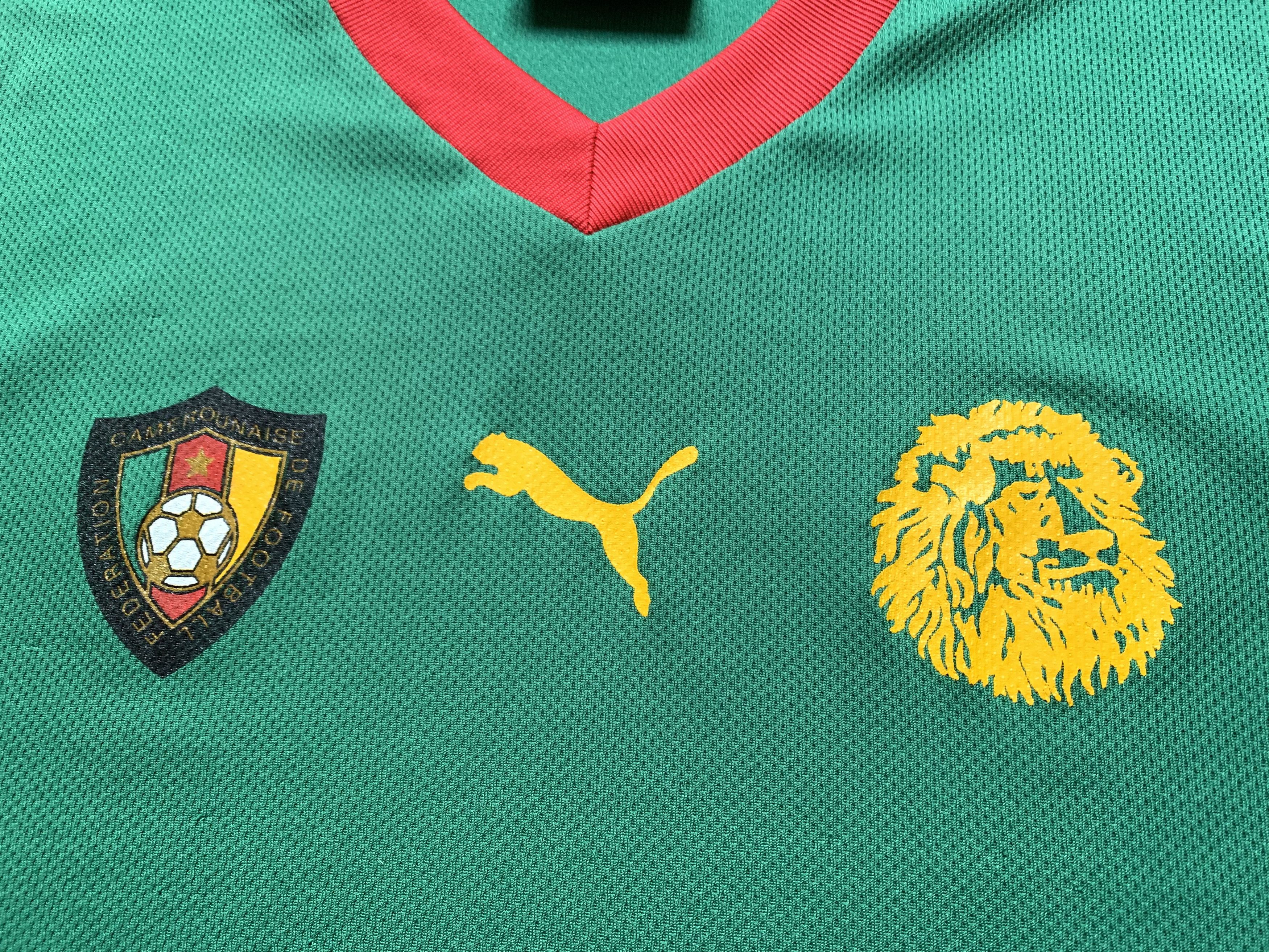 Puma × Vintage Vintage Puma Cameroon Puma Training Shirt Size US XL / EU 56 / 4 - 4 Thumbnail