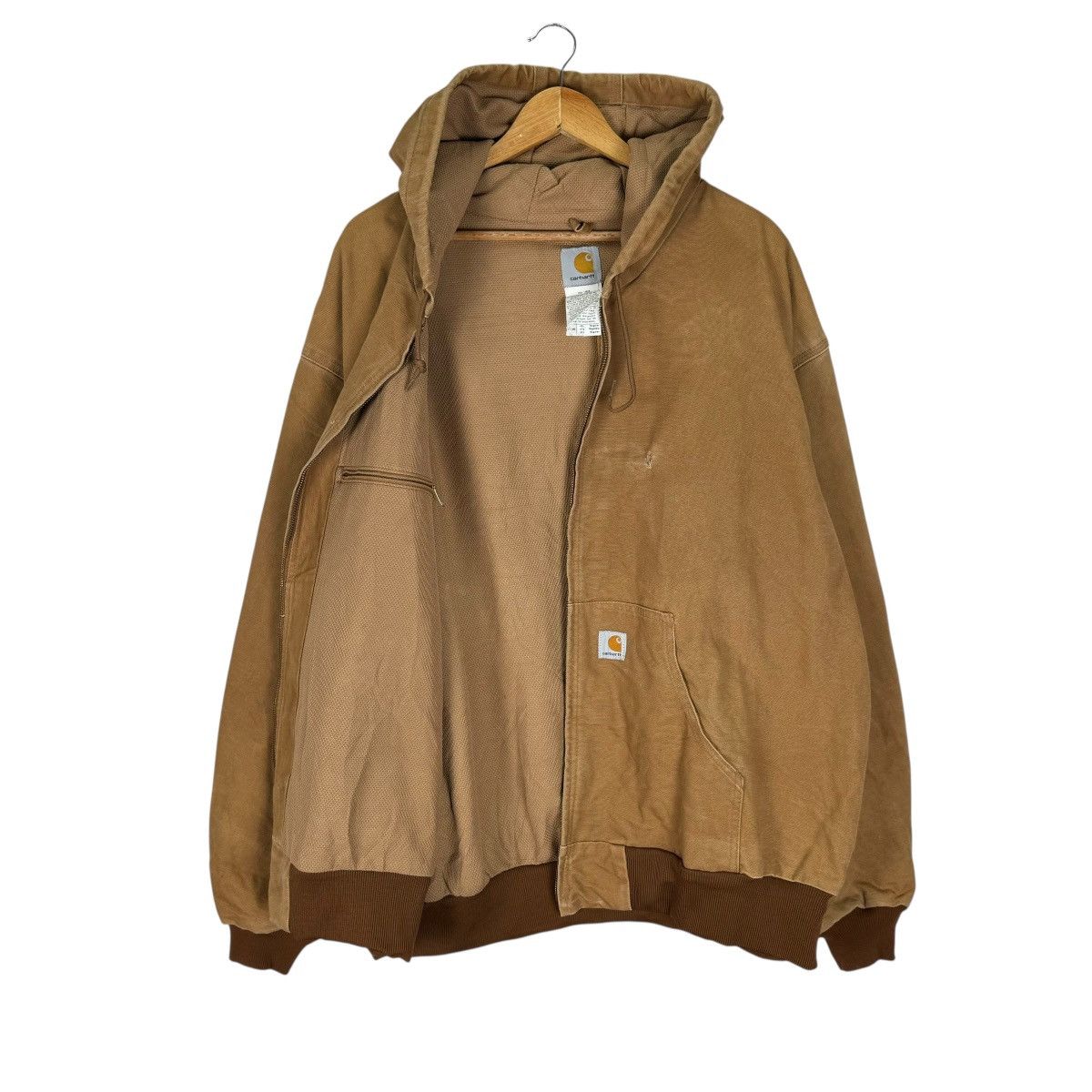 Carhartt ☀️CARHARTT HOODIE DUCK CANVAS ZIPPER JACKET SIZE 4XL Size US XXL / EU 58 / 5 - 10 Thumbnail
