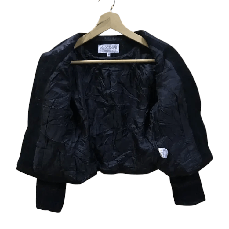 Vintage 22 Octobre Paris-Bruxelles Crop Jackets Size S / US 4 / IT 40 - 2 Thumbnail