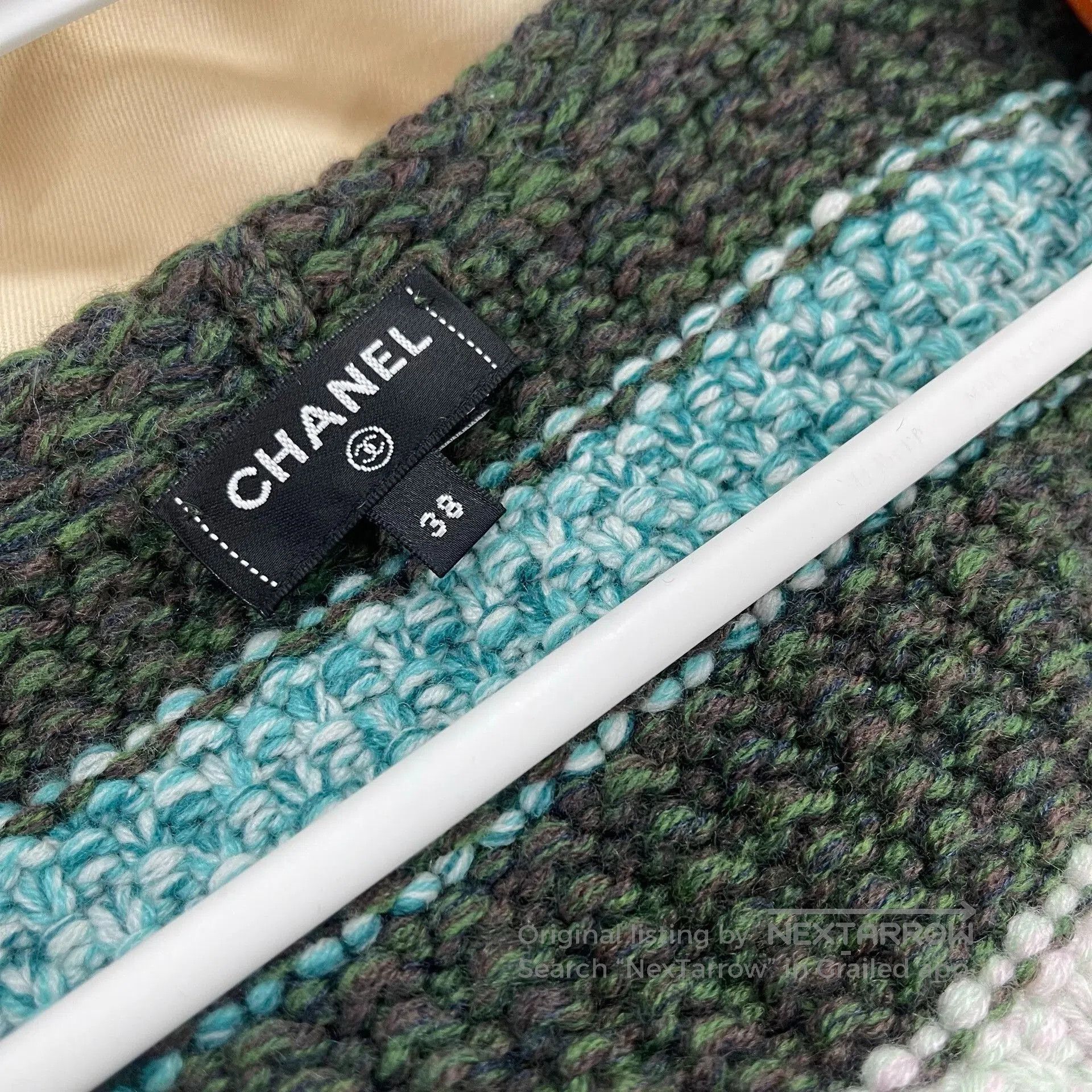 Chanel Chanel Rainbow Stripe Knit V. Size S / US 4 / IT 40 - 3 Thumbnail