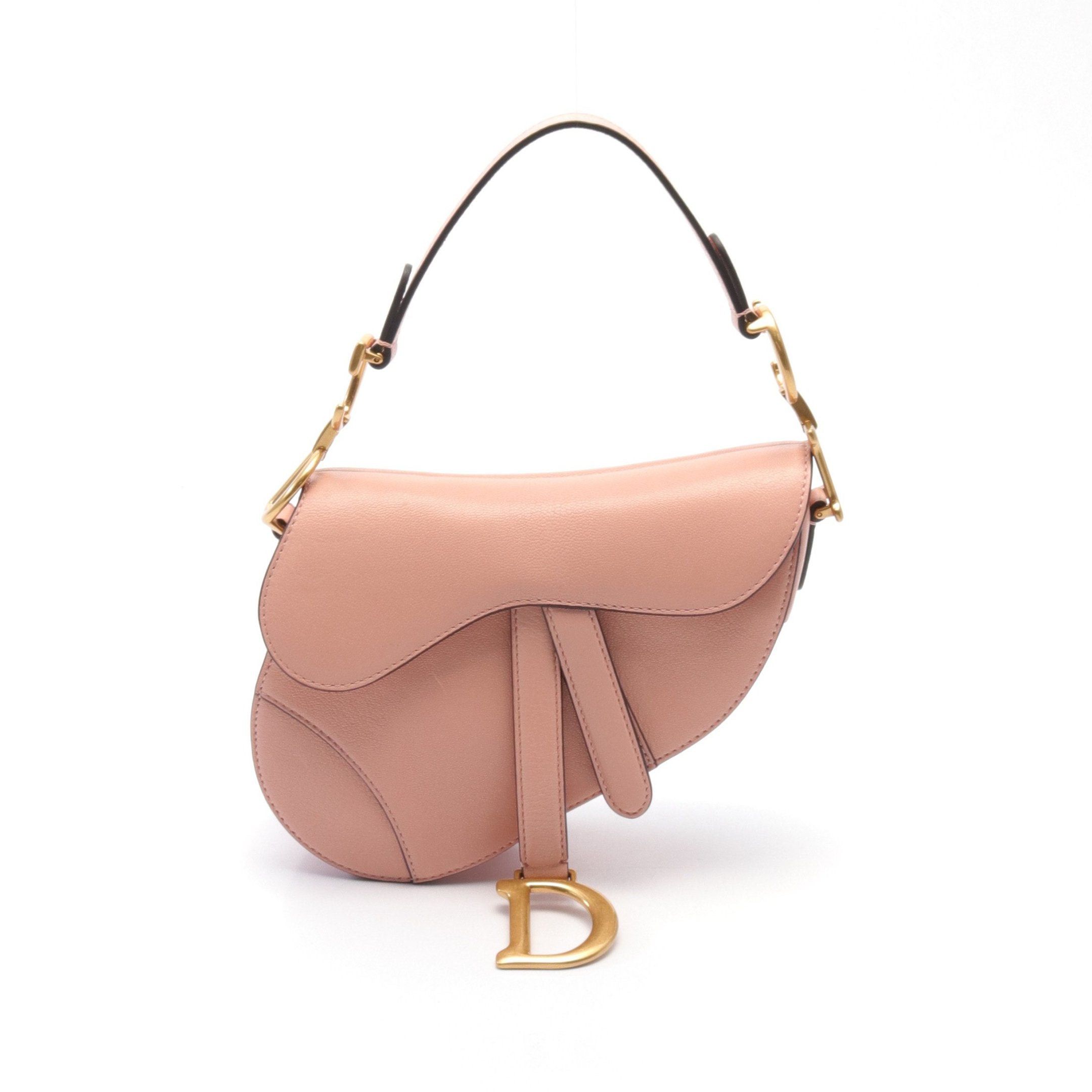 Dior Dior Saddle Handbag Leather Pink Size ONE SIZE - 1 Thumbnail