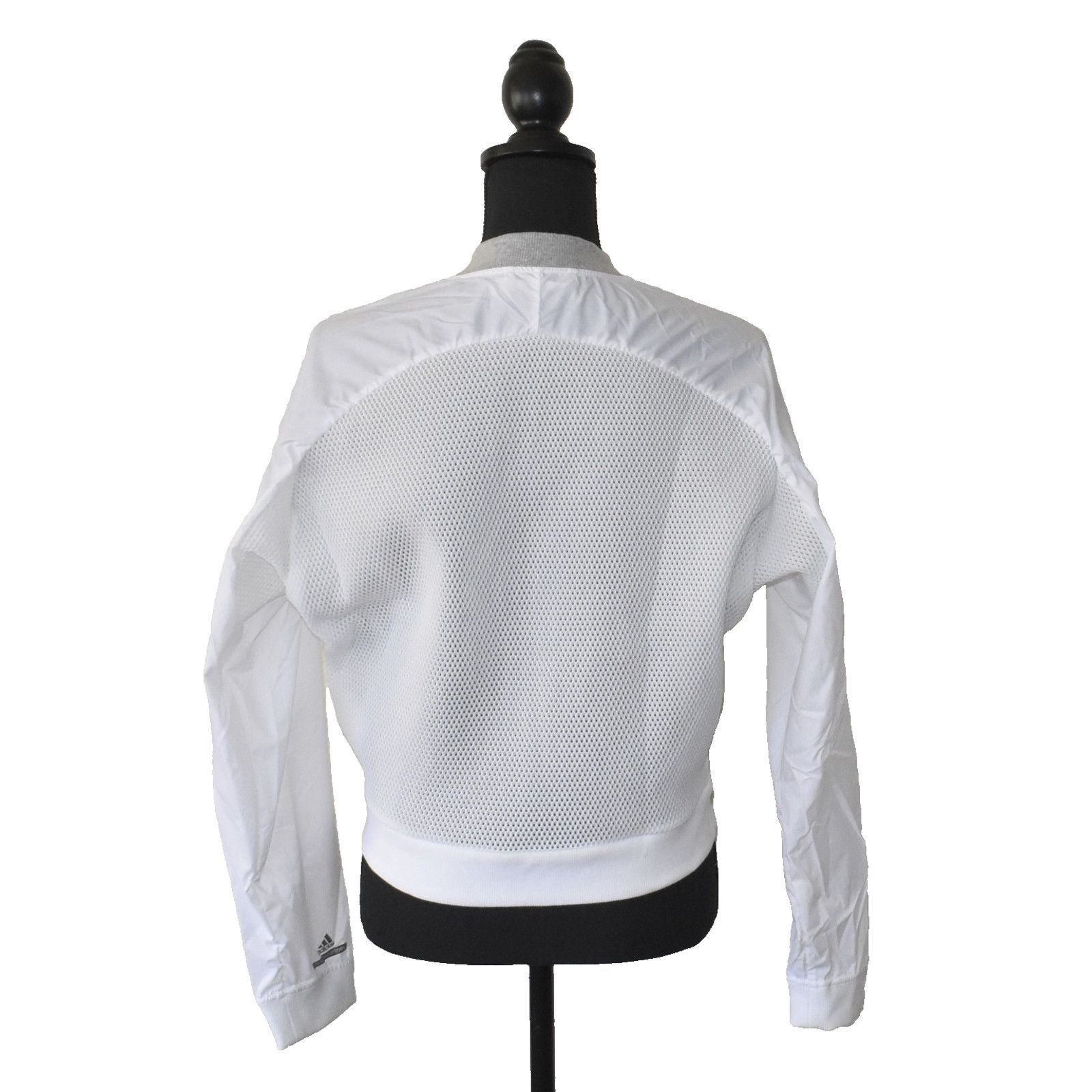 Adidas NEW ADIDAS X STELLA McCARTNEY White Mash Bomber Jacket Sz M Size M / US 6-8 / IT 42-44 - 4 Thumbnail