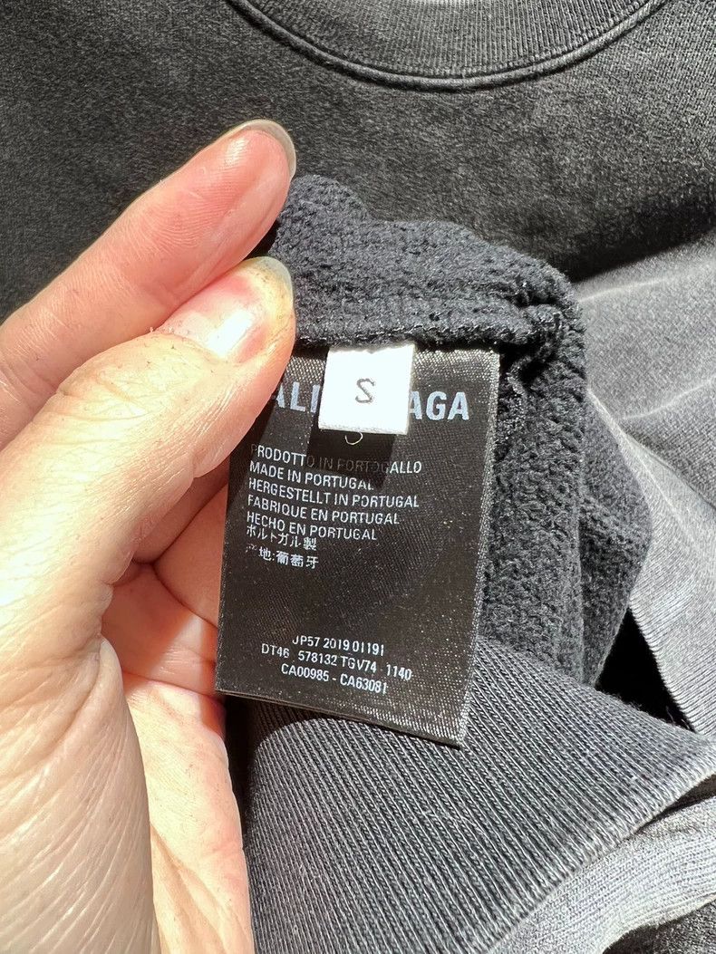 Balenciaga Balenciaga Out of Print Washed Grey Zip-Up Hoodie - Person Size US S / EU 44-46 / 1 - 4 Thumbnail