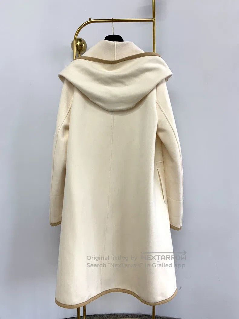 Hermes Hermes White leather patch coat Size XXS / US 00 / IT 34 - 3 Thumbnail