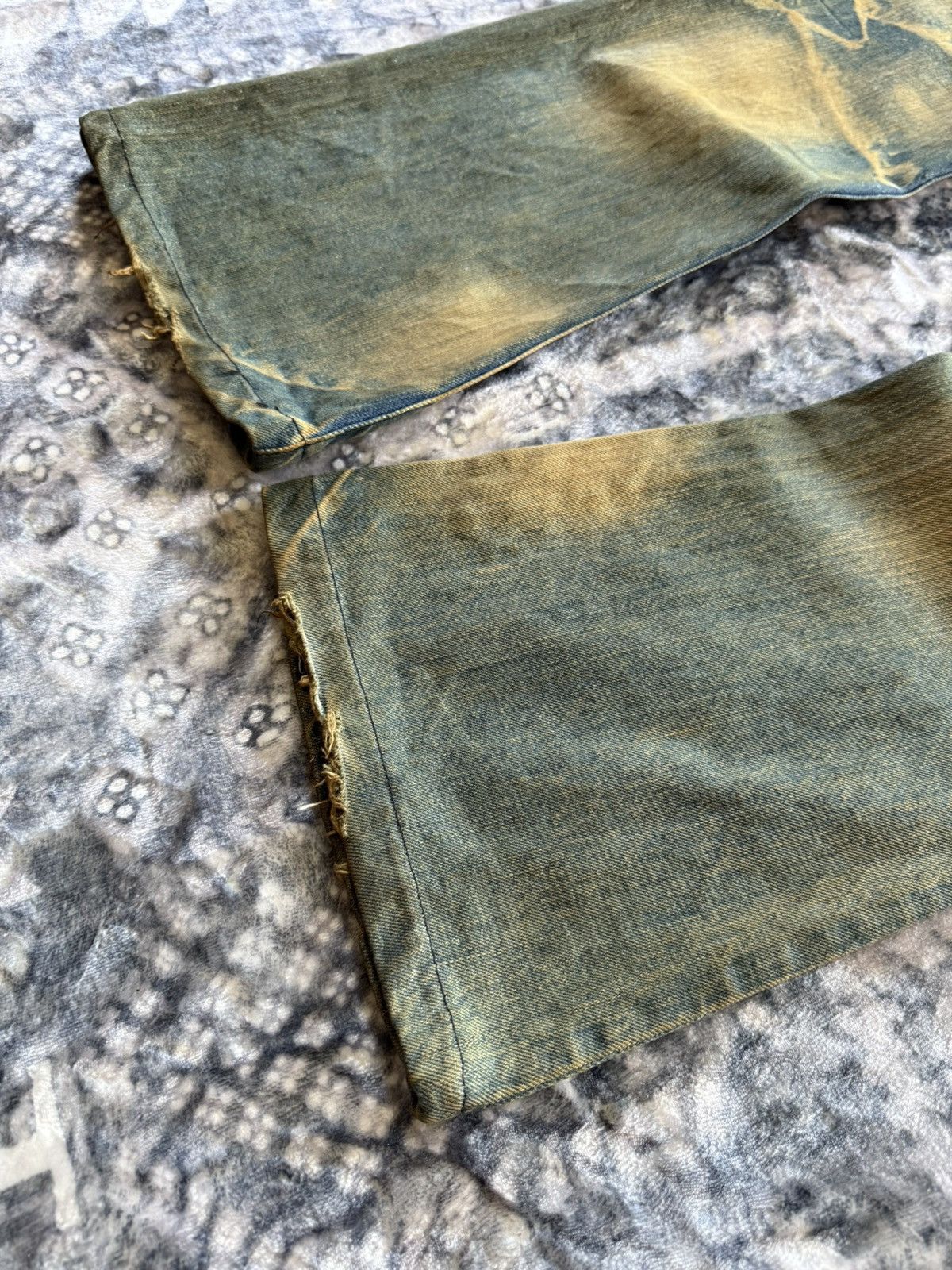 If Six Was Nine Flared Semantic Design Muddy Wash Claw Mark Jeans Size US 30 / EU 46 - 15 Thumbnail