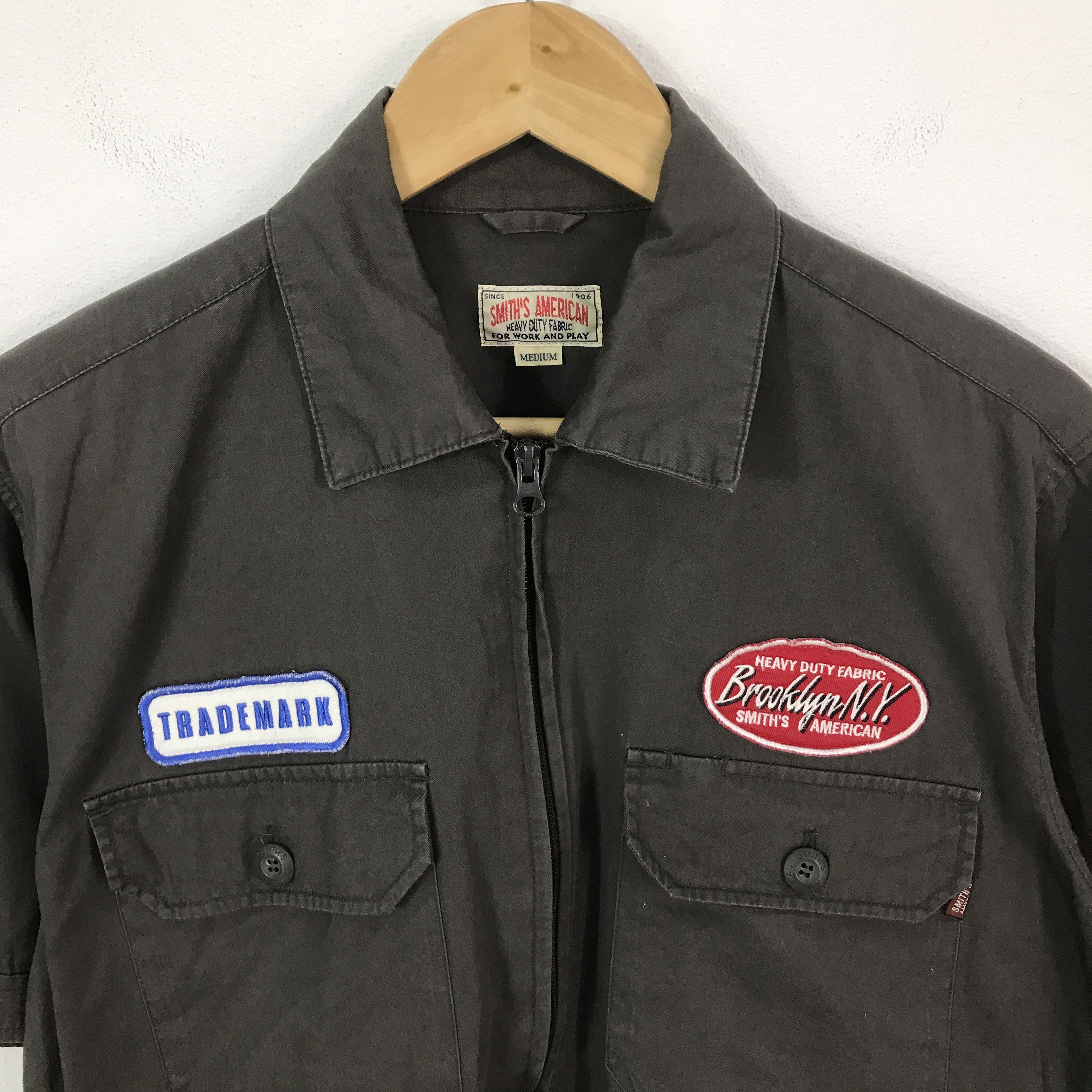 Japanese Brand × Smith's American trademark smith's american zipper short shirts work Size US M / EU 48-50 / 2 - 3 Thumbnail