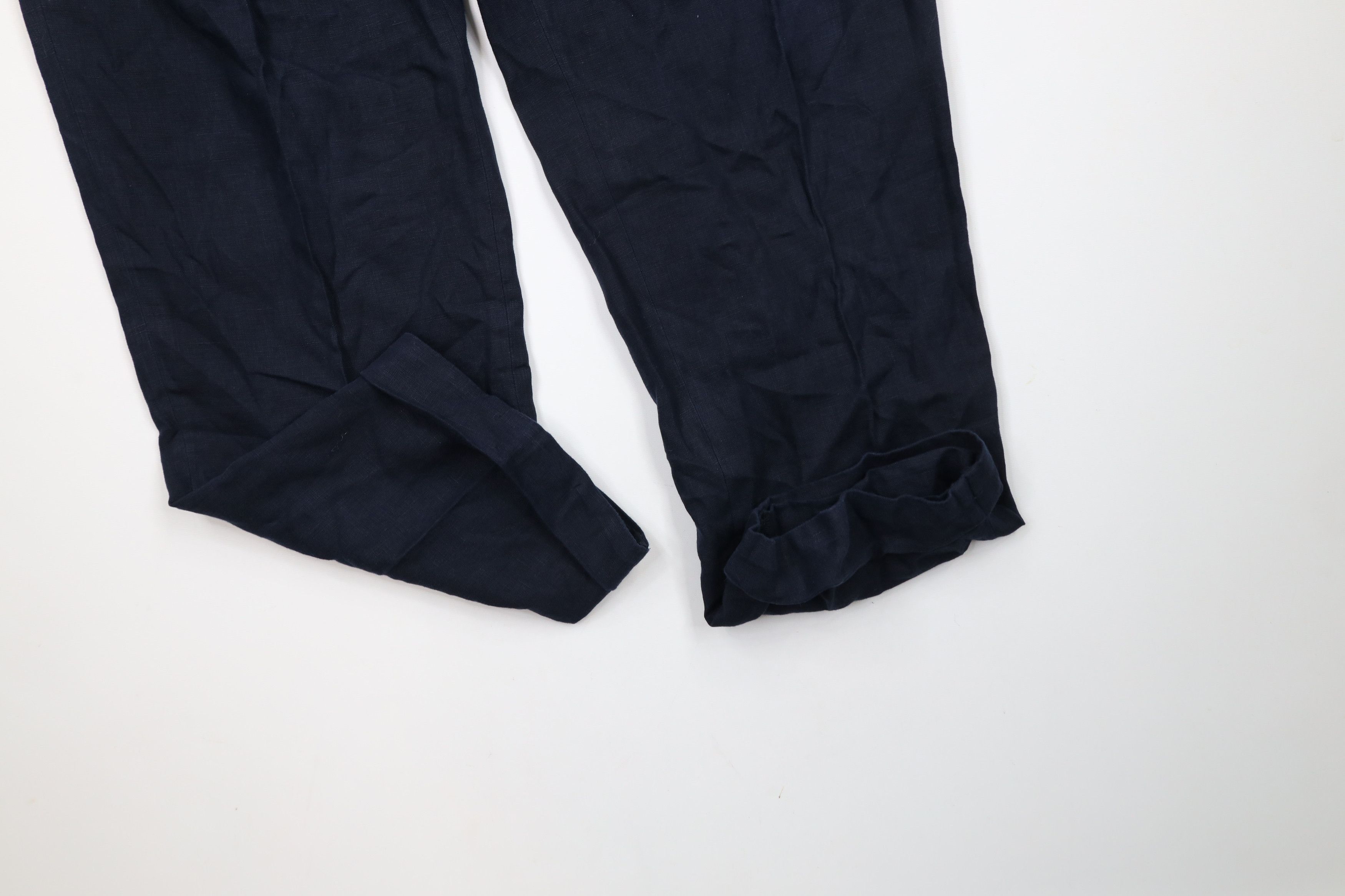Brooks Brothers × Vintage Vintage Brooks Brothers Cuffed Wide Leg Chino Pants Linen Size US 34 / EU 50 - 5 Thumbnail