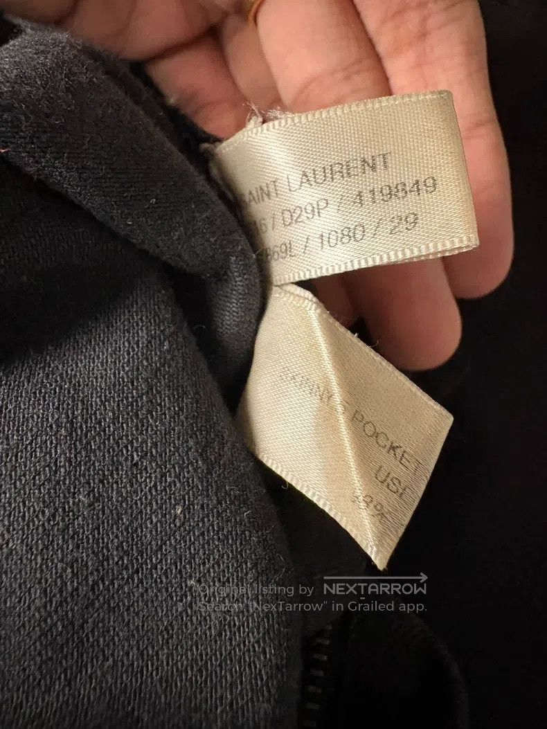 Saint Laurent Paris Saint Laurent Paris Frayed Hem Pants Size US 29 - 6 Thumbnail