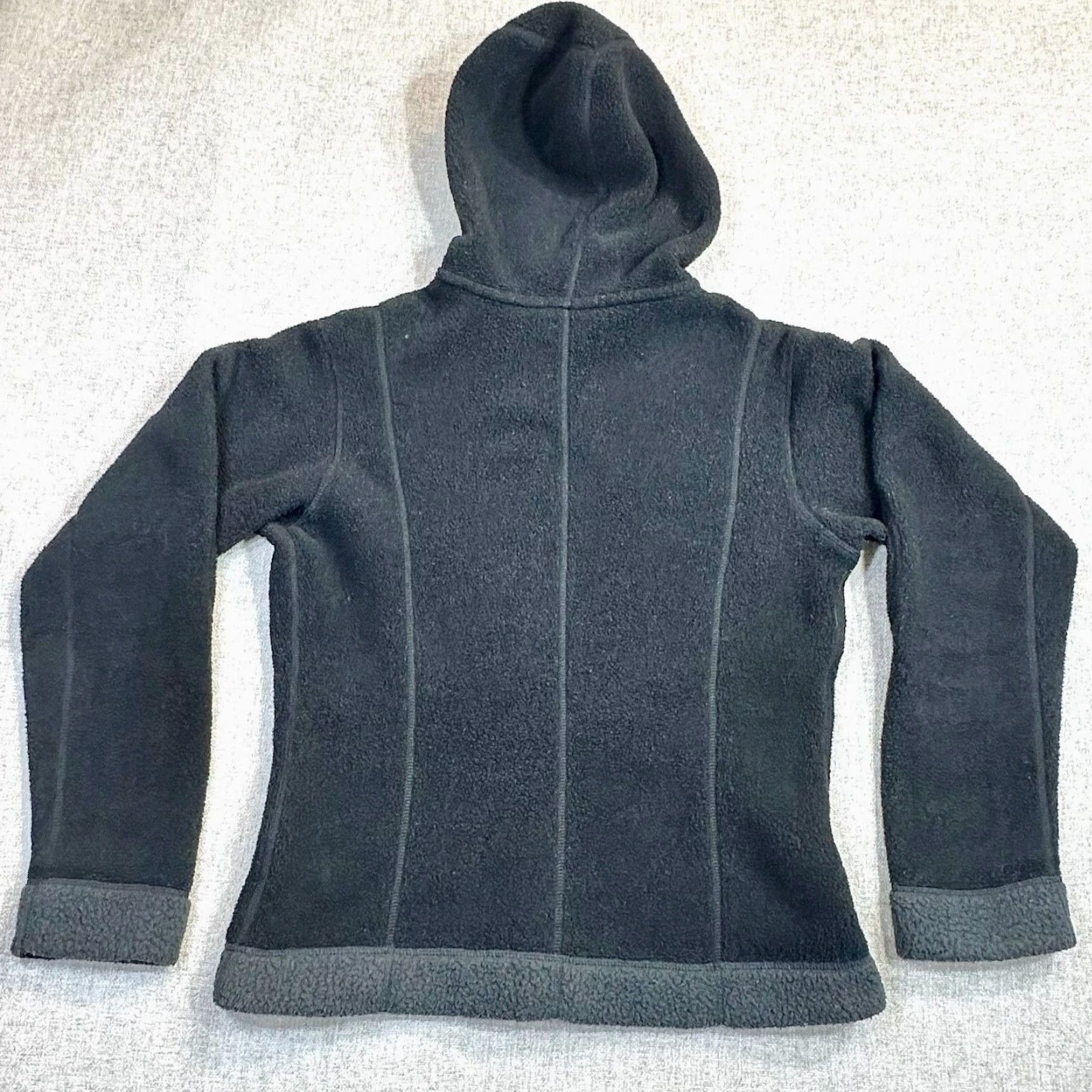 Patagonia VINTAGE Patagonia Synchilla Women's Medium Full Zip Black Hoodie USA Materials Rare Size M / US 6-8 / IT 42-44 - 6 Thumbnail