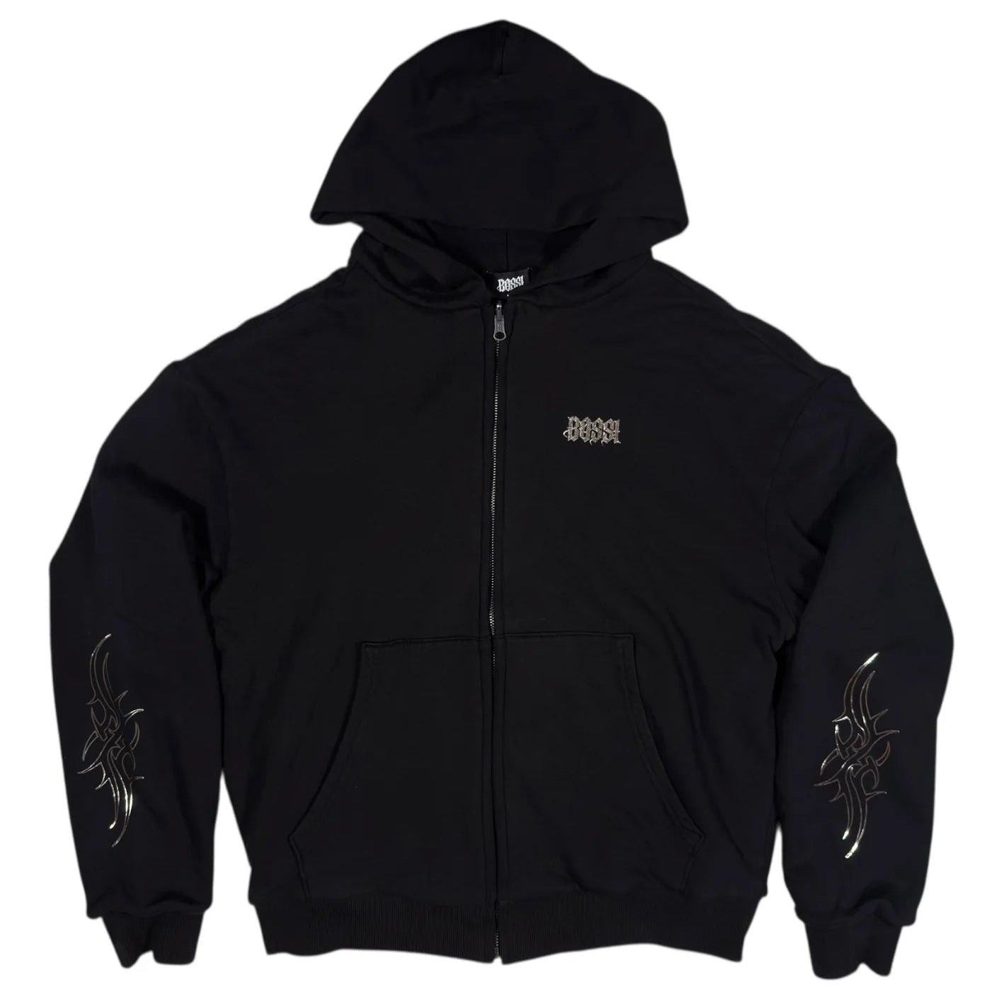 Bossi Sportswear Bossi Reversible Thermal Lined Zip-Up Hoodie Black/Gunmetal Size US XL / EU 56 / 4 - 1 Thumbnail