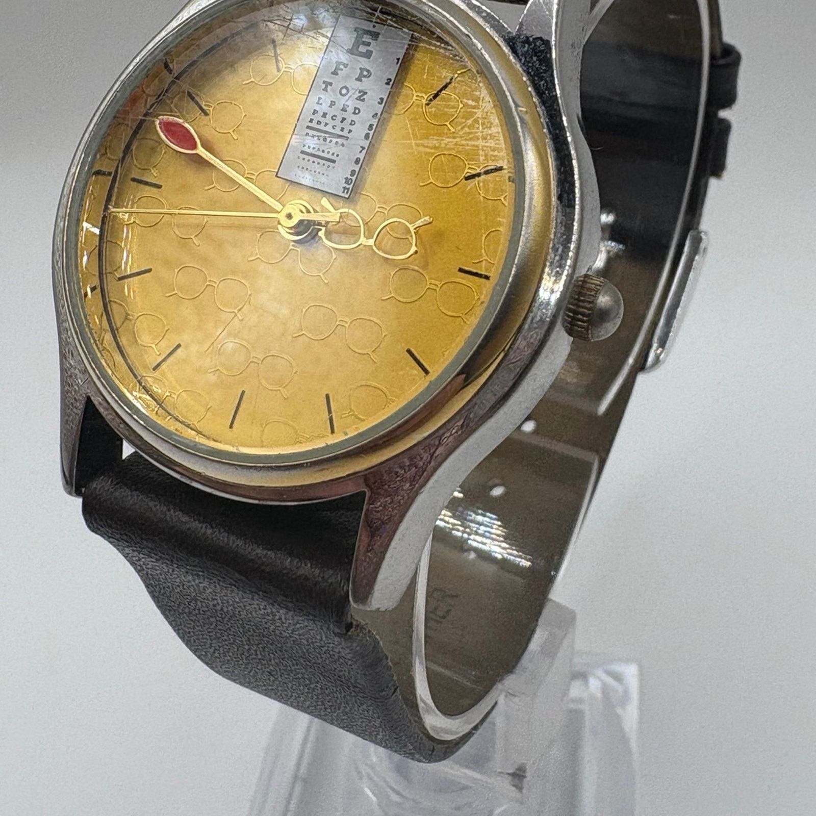 Fossil Vintage Fossil Eye Chart Watch PR1179 Optometrist Eye Doctor Size ONE SIZE - 1 Thumbnail