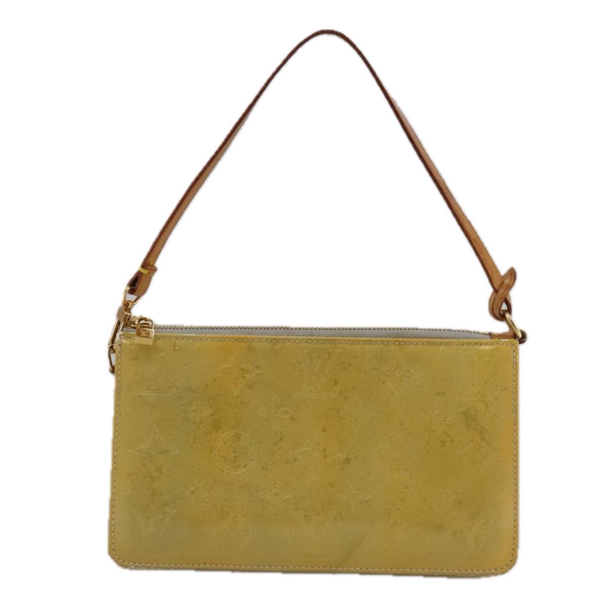 Lexington Yellow Patent Leather Clutch Bag (Pre-Owned)