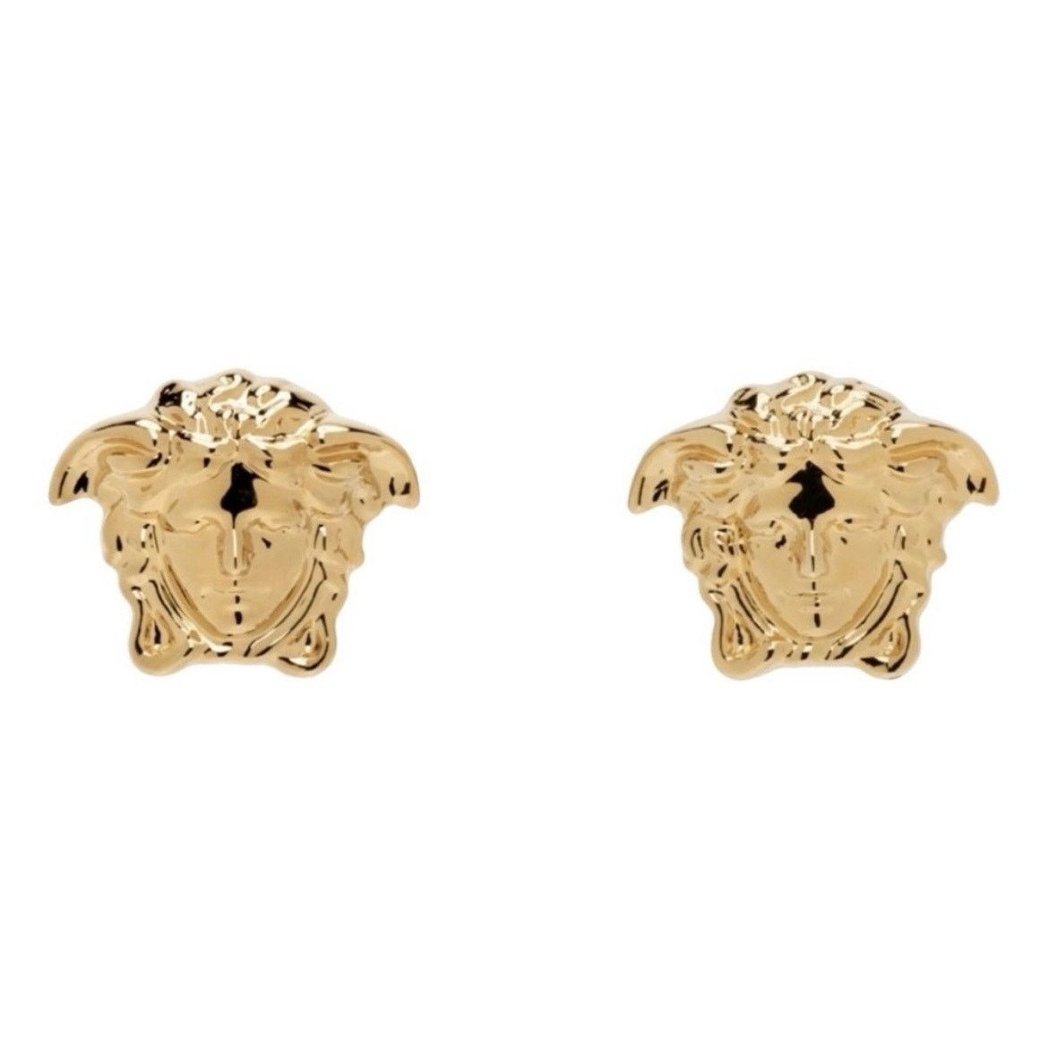 Versace Medusa logo gold tone earrings Size ONE SIZE - 1 Thumbnail