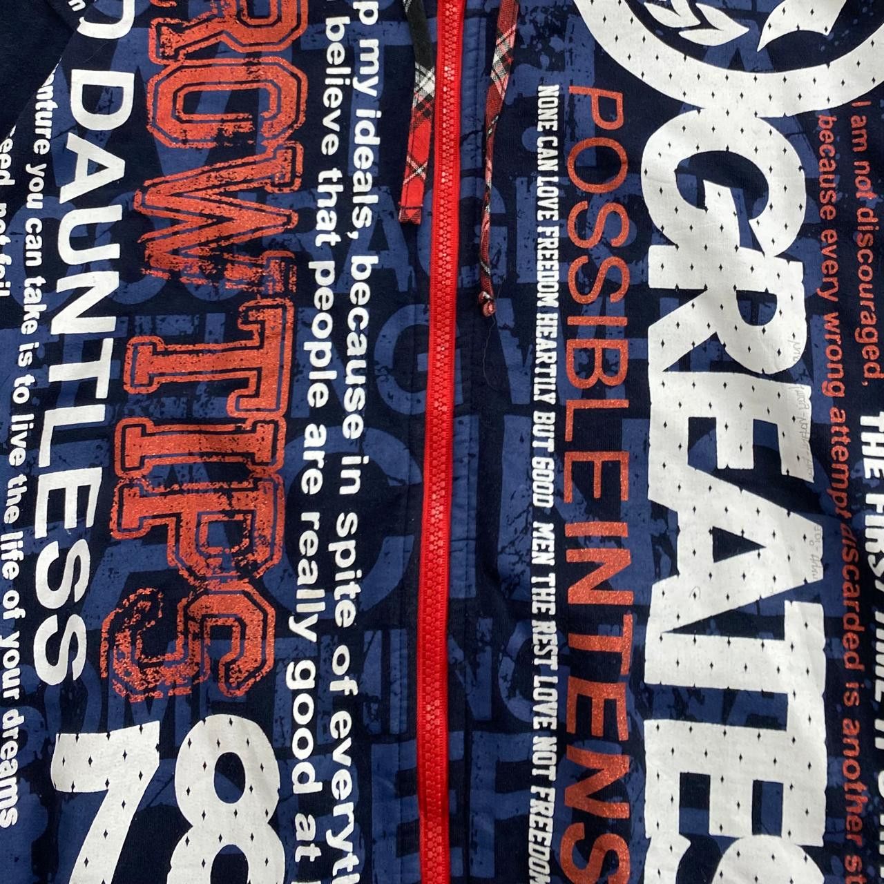 Japanese Brand 2000s Original Remakgear Fur Zip Hoodie Poem Goa Lgb Style Size US M / EU 48-50 / 2 - 4 Thumbnail