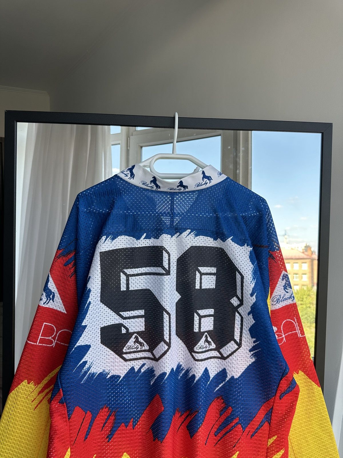 Vintage Vintage 90s Blacky Switzerland Motocross Jersey #58 Size US XL / EU 56 / 4 - 10 Thumbnail