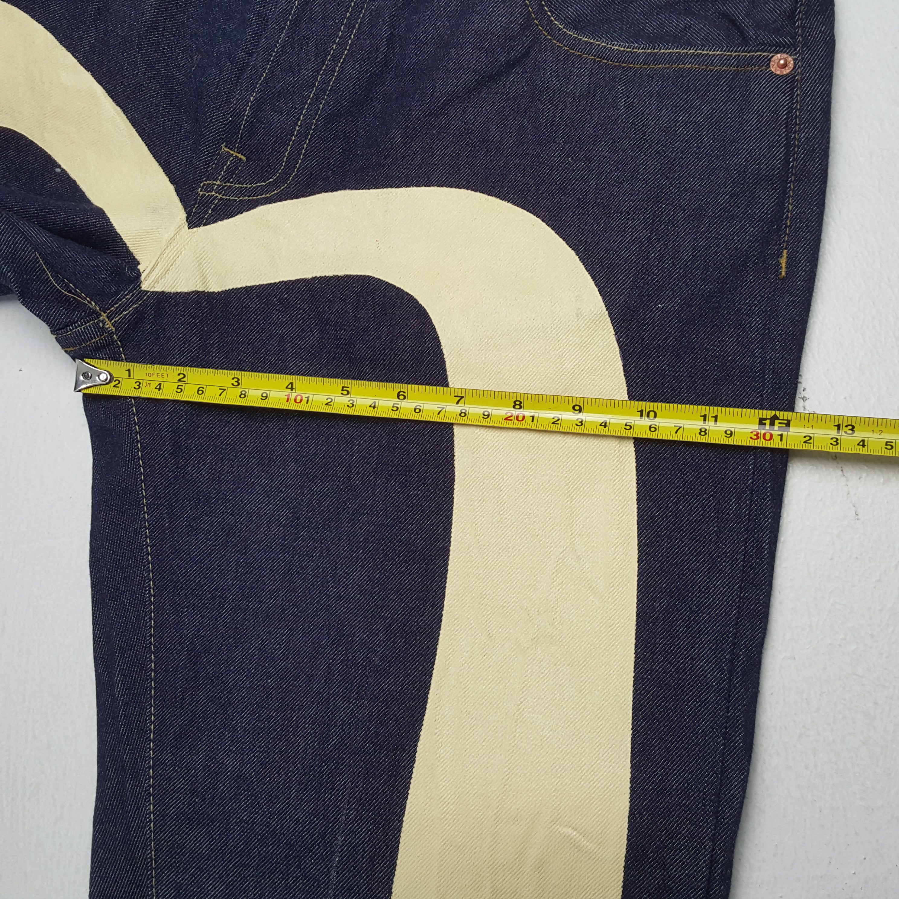 Evisu × Japanese Brand × Vintage Vintage EVISU Japanese Brand Daicock Custom Denim Jeans Size US 32 / EU 48 - 9 Thumbnail