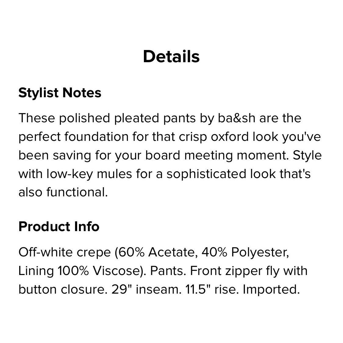 ba&sh Ba&sh Shen Pants Msrp $295 Size- 38 Size 26" / US 2 / IT 38 - 5 Thumbnail
