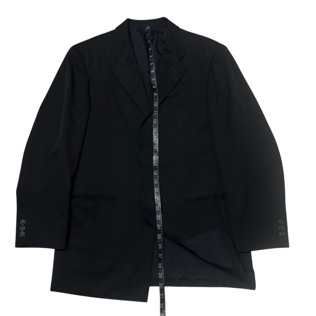 Issey Miyake 713 ISSEY MIYAKE MEN set up suit Black S wool cupro Size 40R - 12 Thumbnail