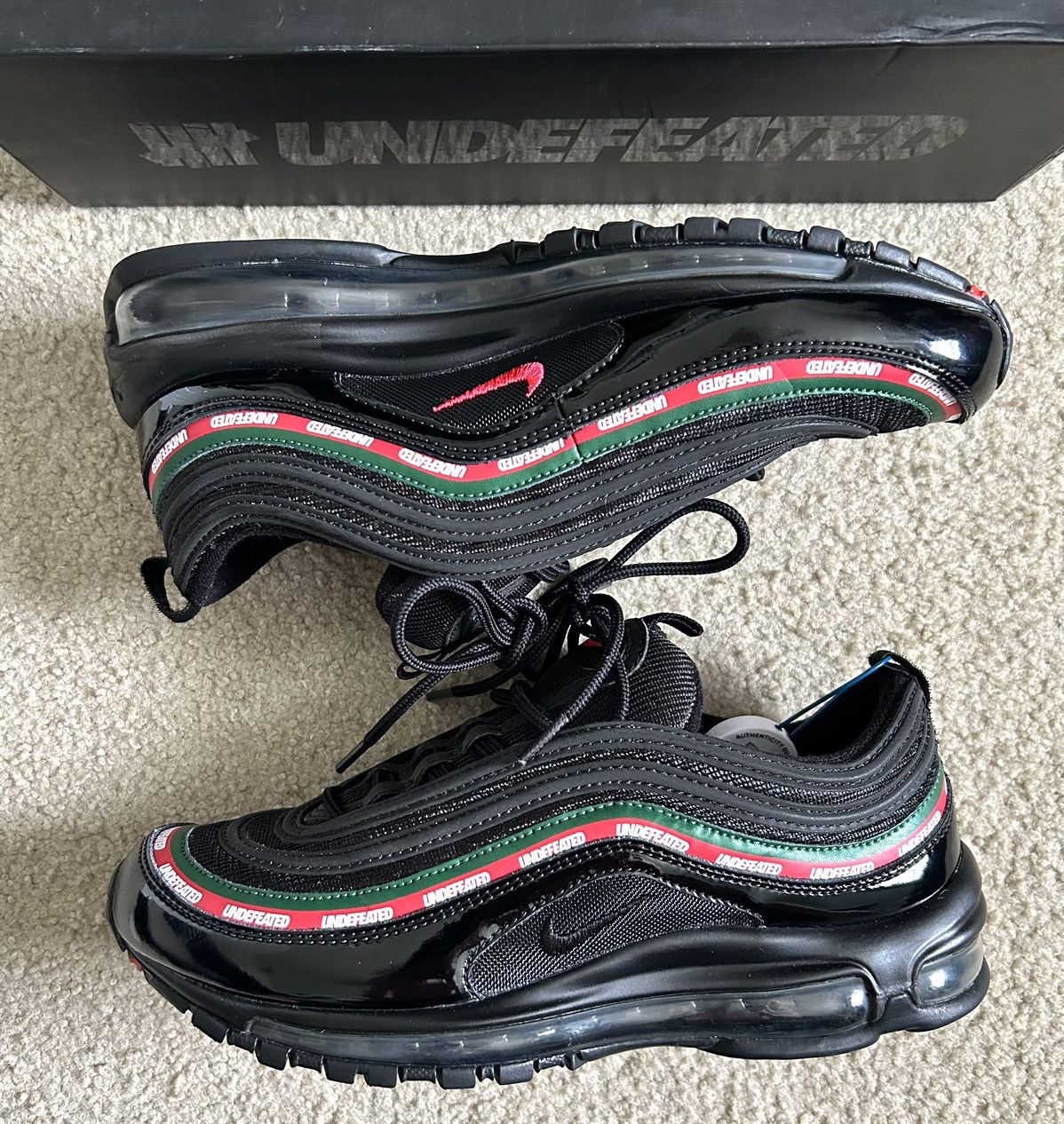 Nike × Undefeated Undefeated x Nike Air Max 97 OG “Black” Size US 8.5 / EU 41-42 - 3 Thumbnail