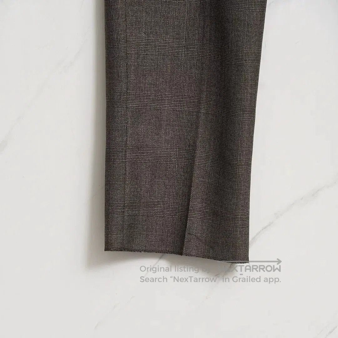 Saint Laurent Paris Saint Laurent Brown Check Drawstring Trousers. Size US 28 / EU 44 - 3 Thumbnail