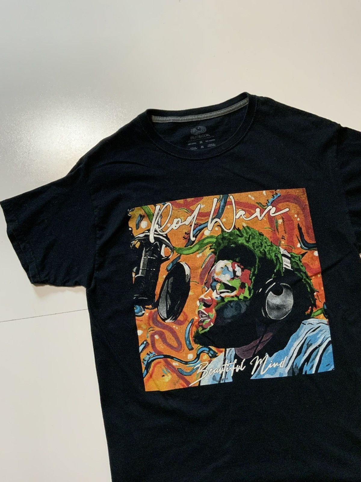 Band Tees Rod Wave Beautiful Mind 2022 Tour Concert T-Shirt Size US M / EU 48-50 / 2 - 3 Thumbnail