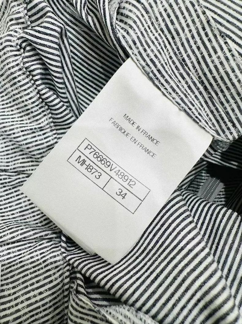 Chanel Chanel 24 striped wide-leg trousers Size 42" / US 20 - 6 Thumbnail