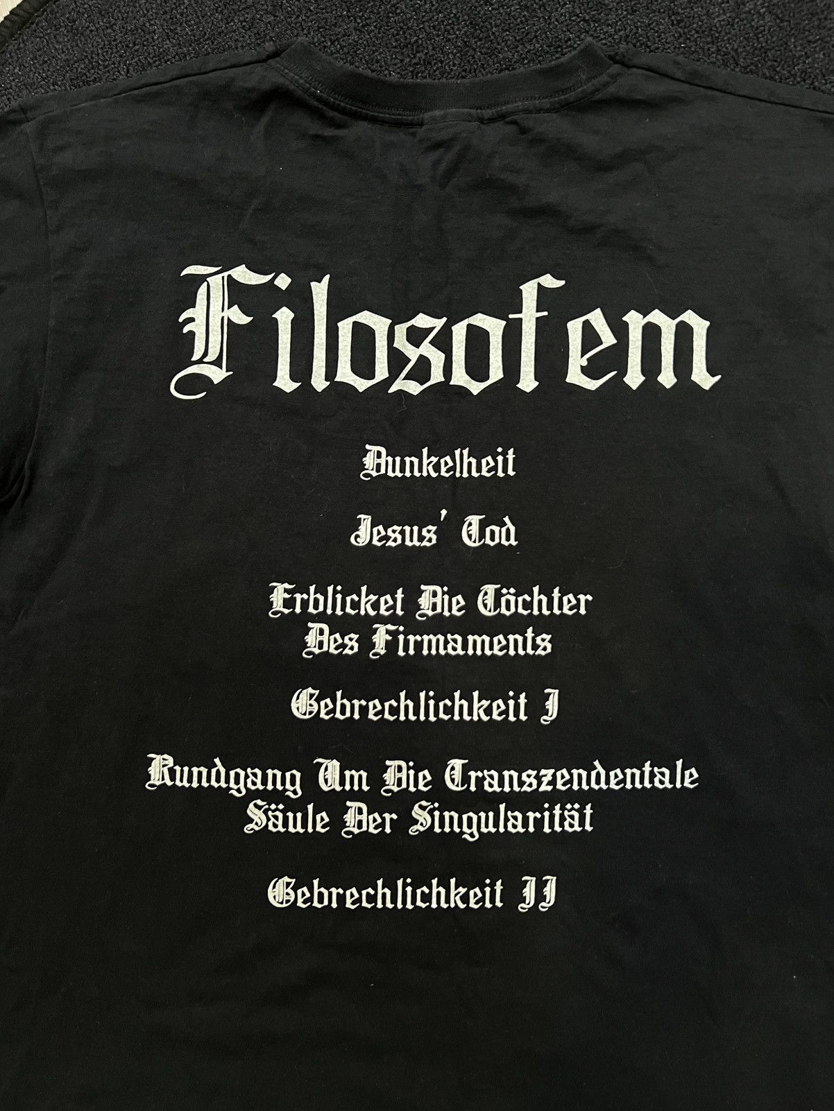 Band Tees × Vintage Burzum Filosofem Black Metal Band Tee Size US S / EU 44-46 / 1 - 5 Thumbnail