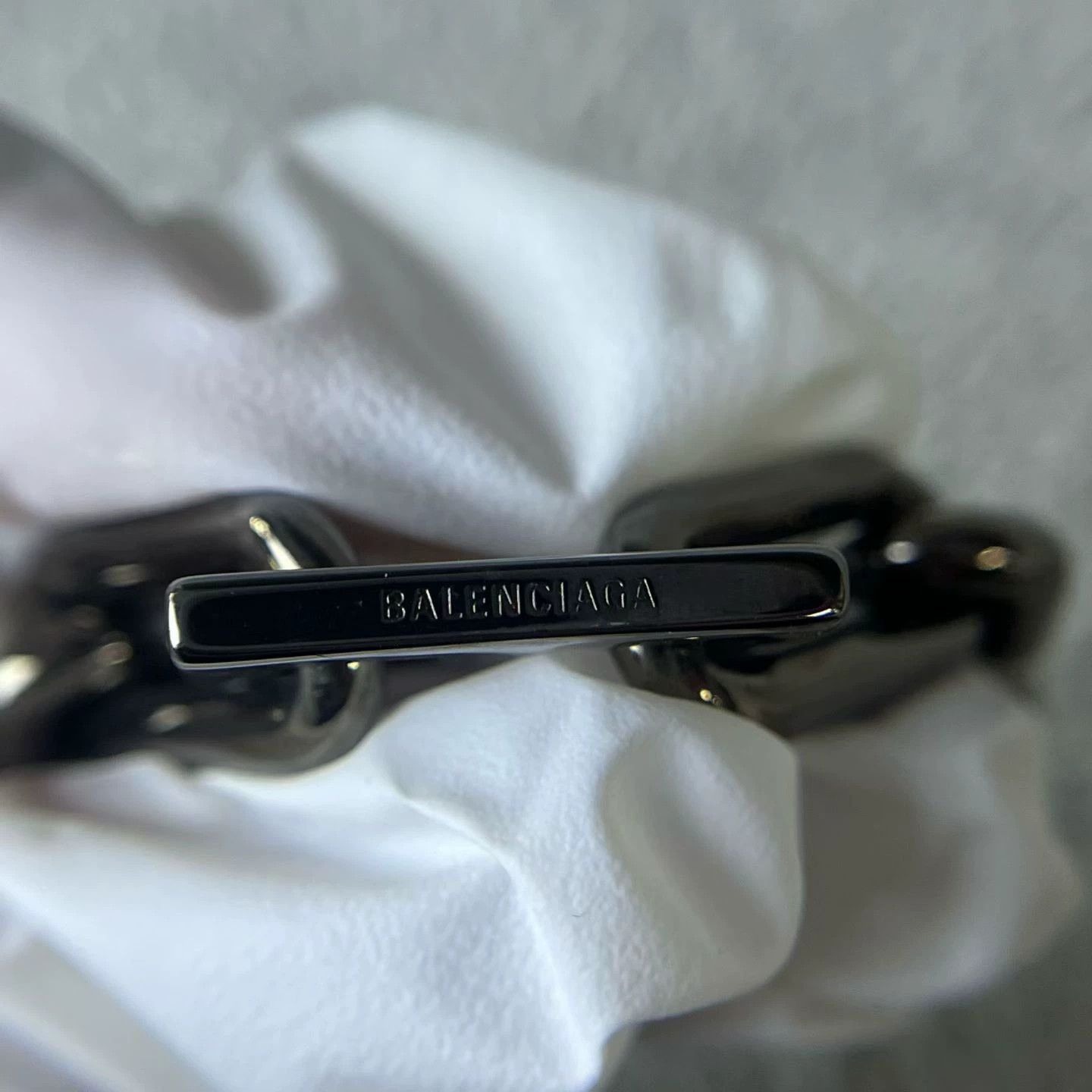 Balenciaga balenciaga gray logo chain bracelet 22cm Size ONE SIZE - 2 Thumbnail