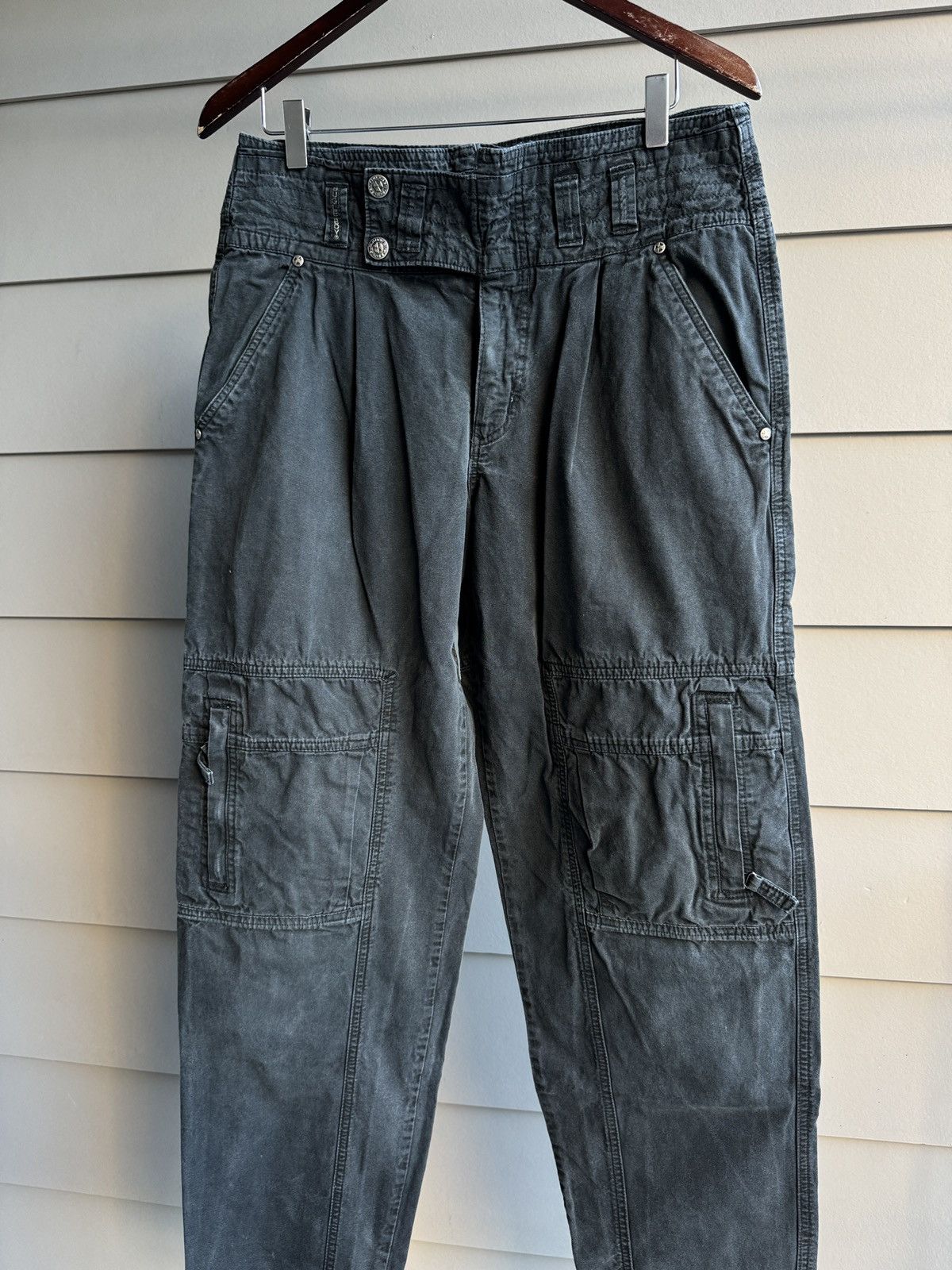 Japanese Brand Vintage Bugle Boy Avant-Garde Pants cargo 36x34 Size US 36 / EU 52 - 2 Thumbnail