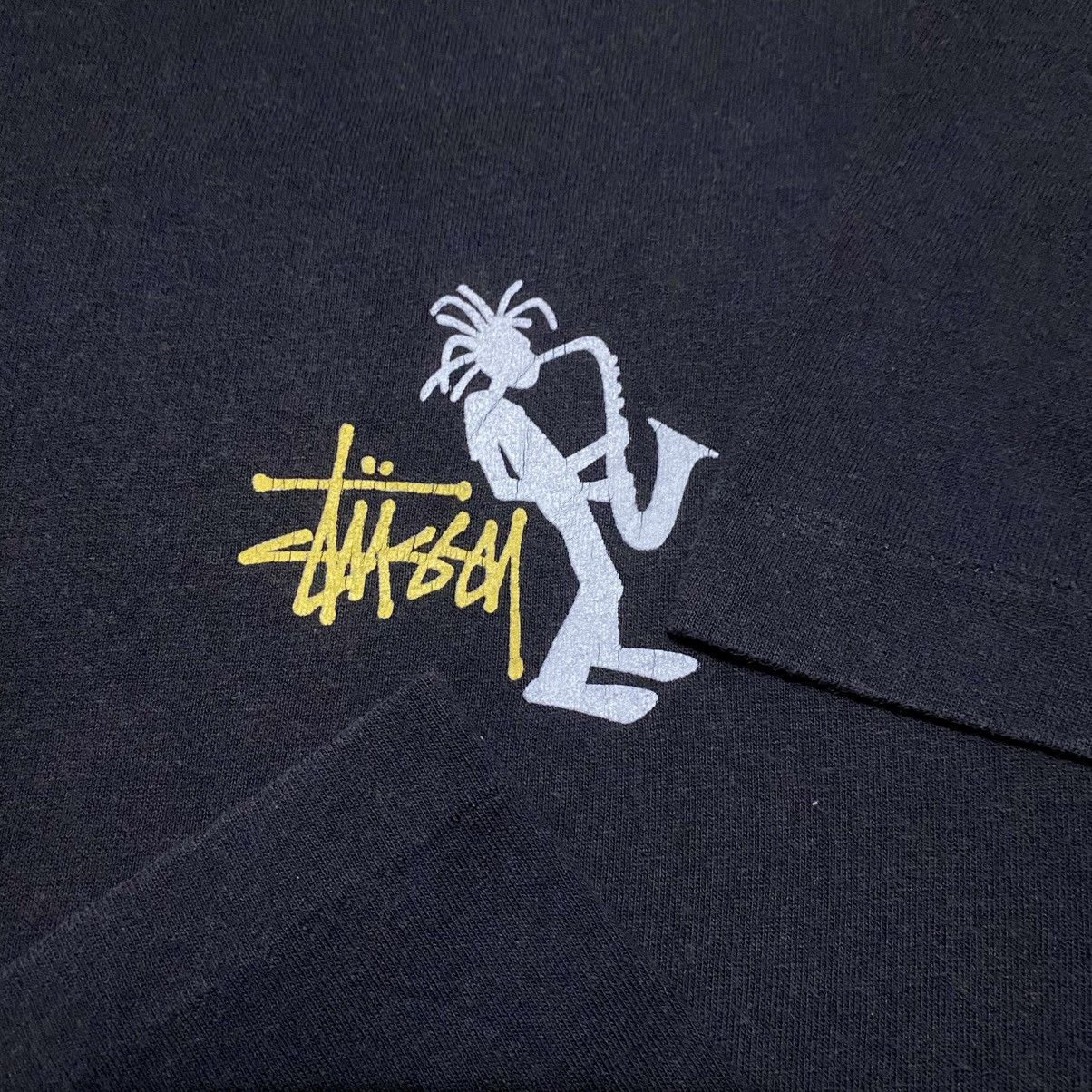 Stussy Rare‼️🔥Vintage 90's Stussy Jazz Man Saxophone Graphic T-Shirt Size US XS / EU 42 / 0 - 8 Thumbnail
