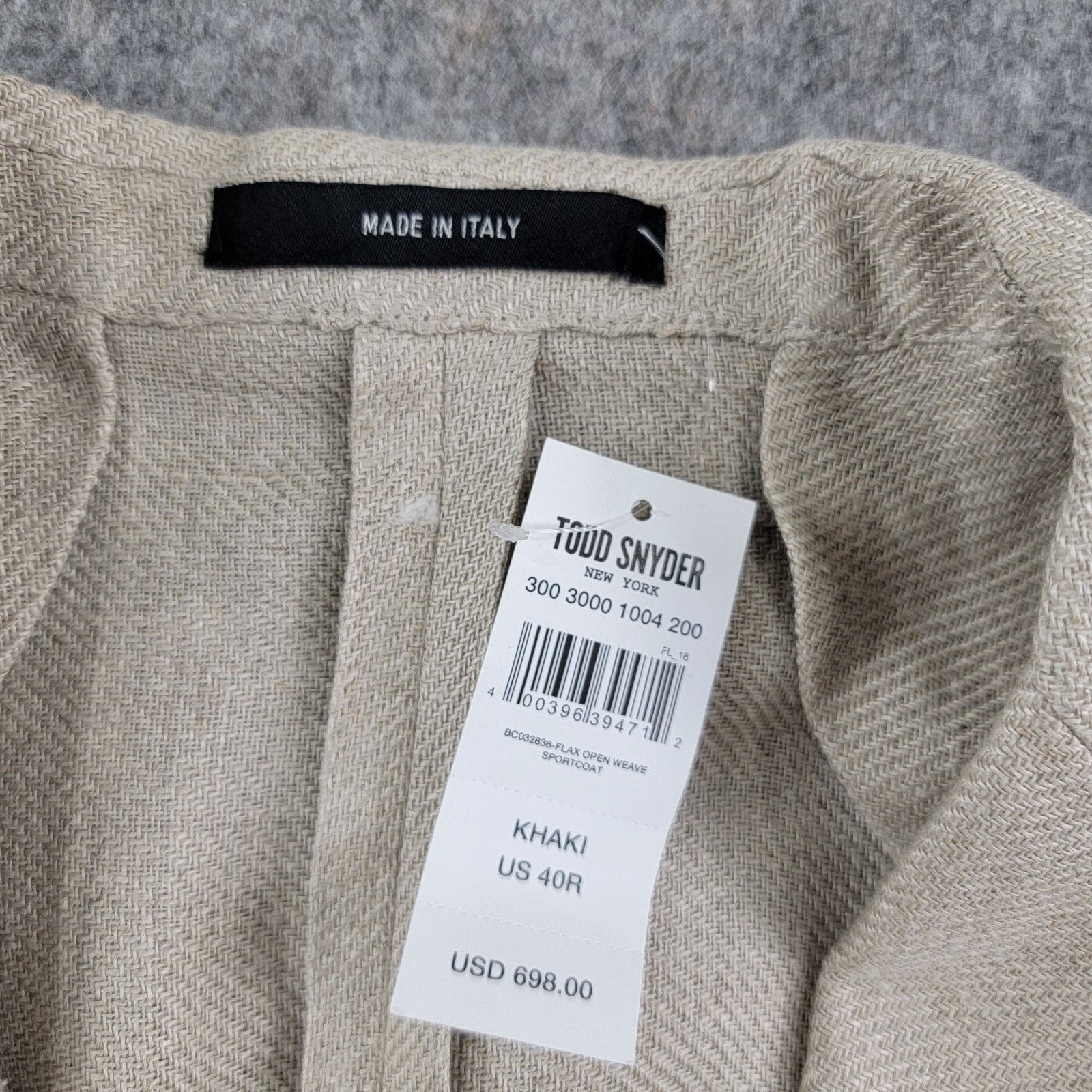 Todd Snyder Todd Snyder Flax Linen Open Weave Sport Coat Blazer Size 40R - 11 Thumbnail