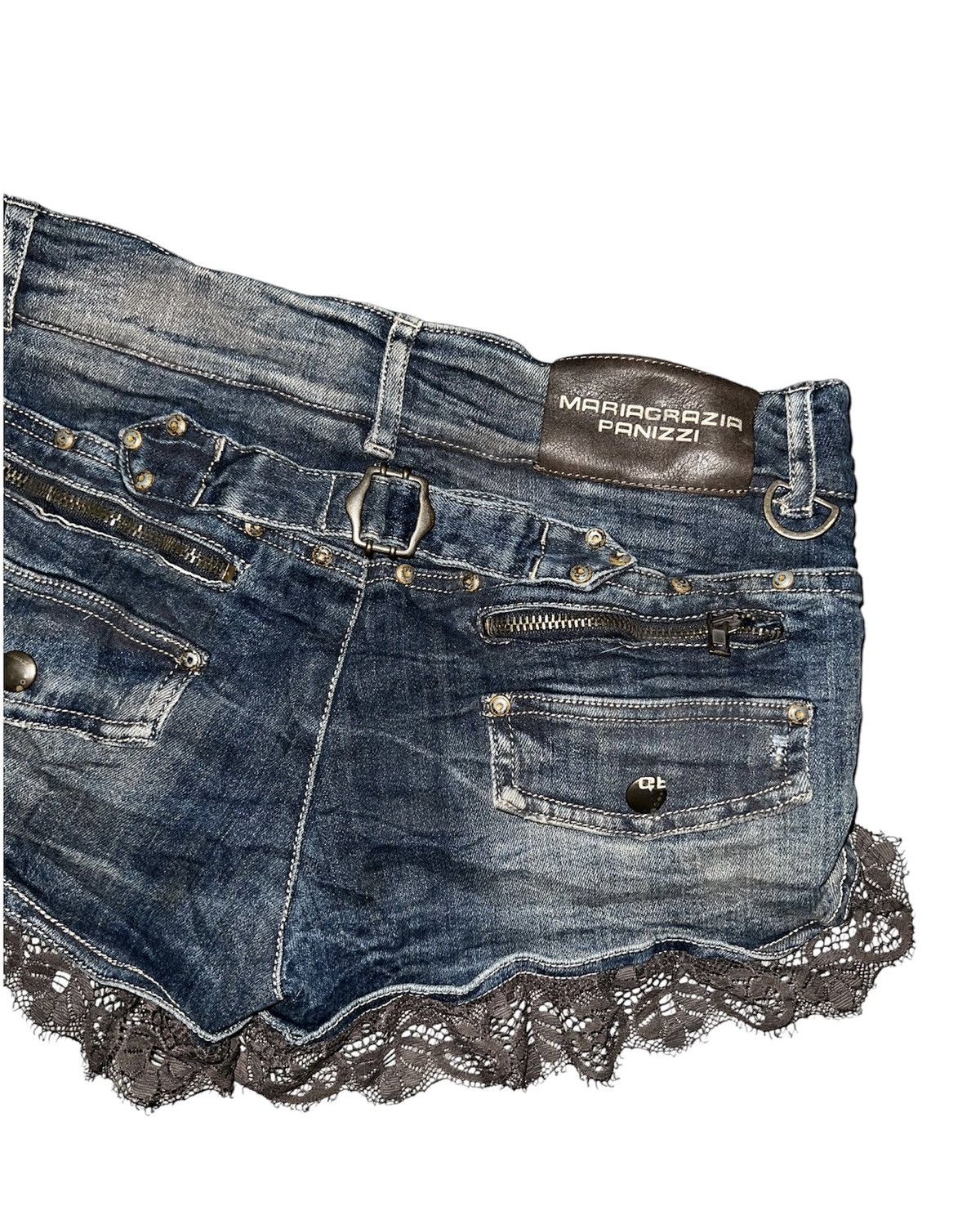 Seditionaries Rare MARIAGRAZIA PANIZZI micro shorts ☠️👾 Size 25" / US 0 / IT 36 - 5 Thumbnail