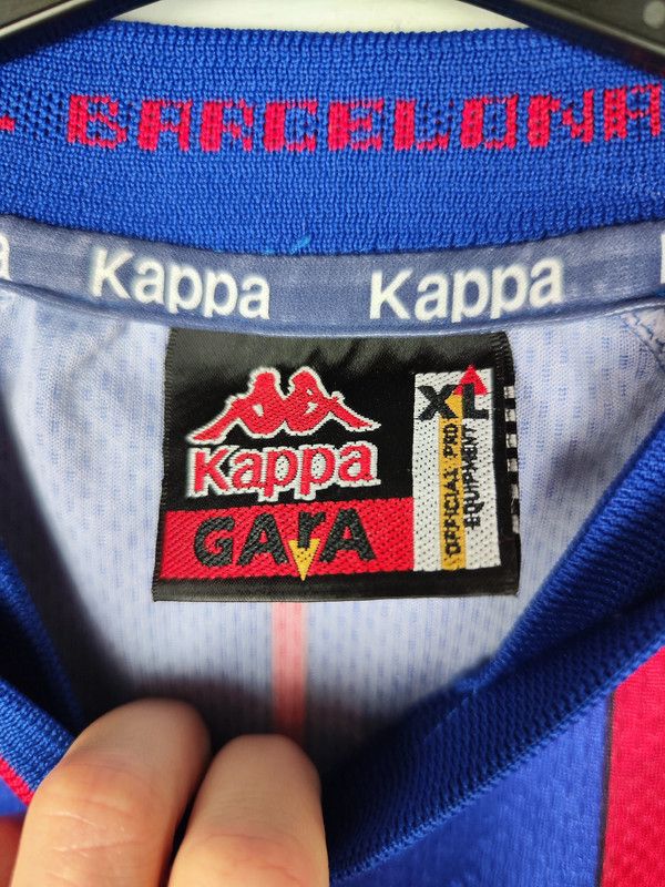 Kappa × Vintage Kappa FC Barcelona 1997/98 Home Shirt Size US XL / EU 56 / 4 - 4 Thumbnail