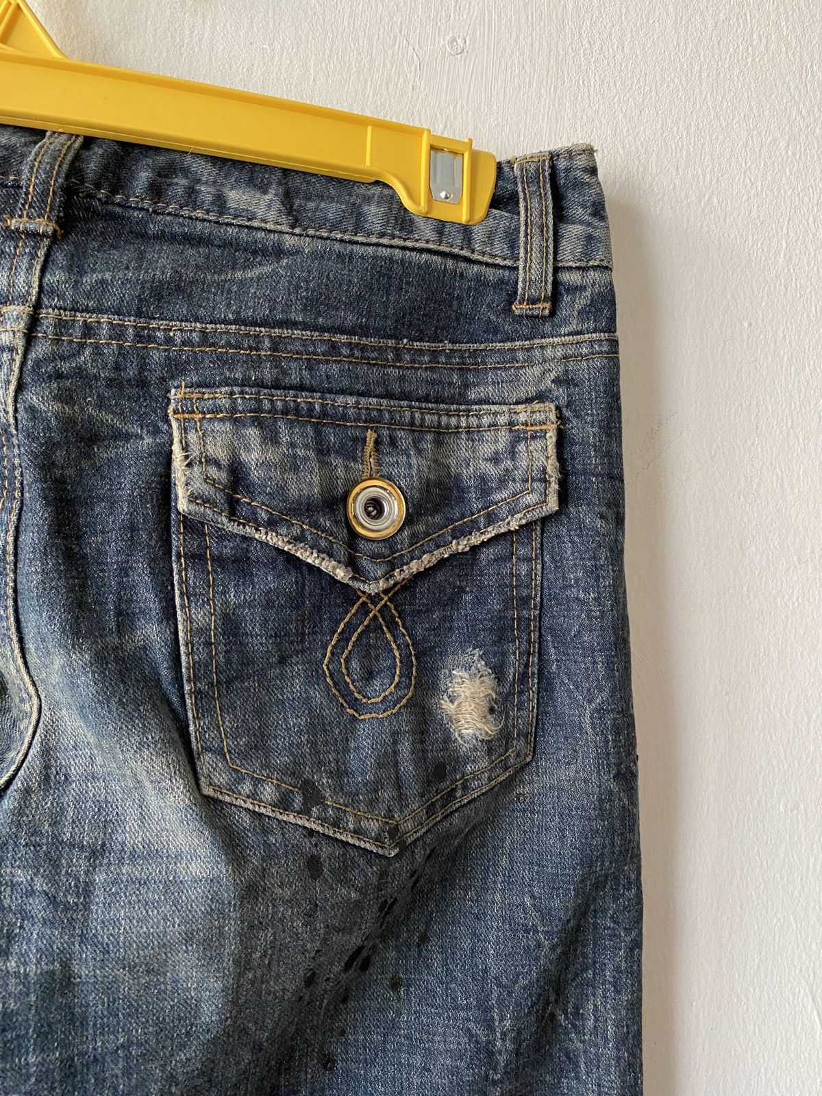 Japanese Brand Japanese Brand Back Rush Flare Distressed Denim Size US 29 - 15 Thumbnail