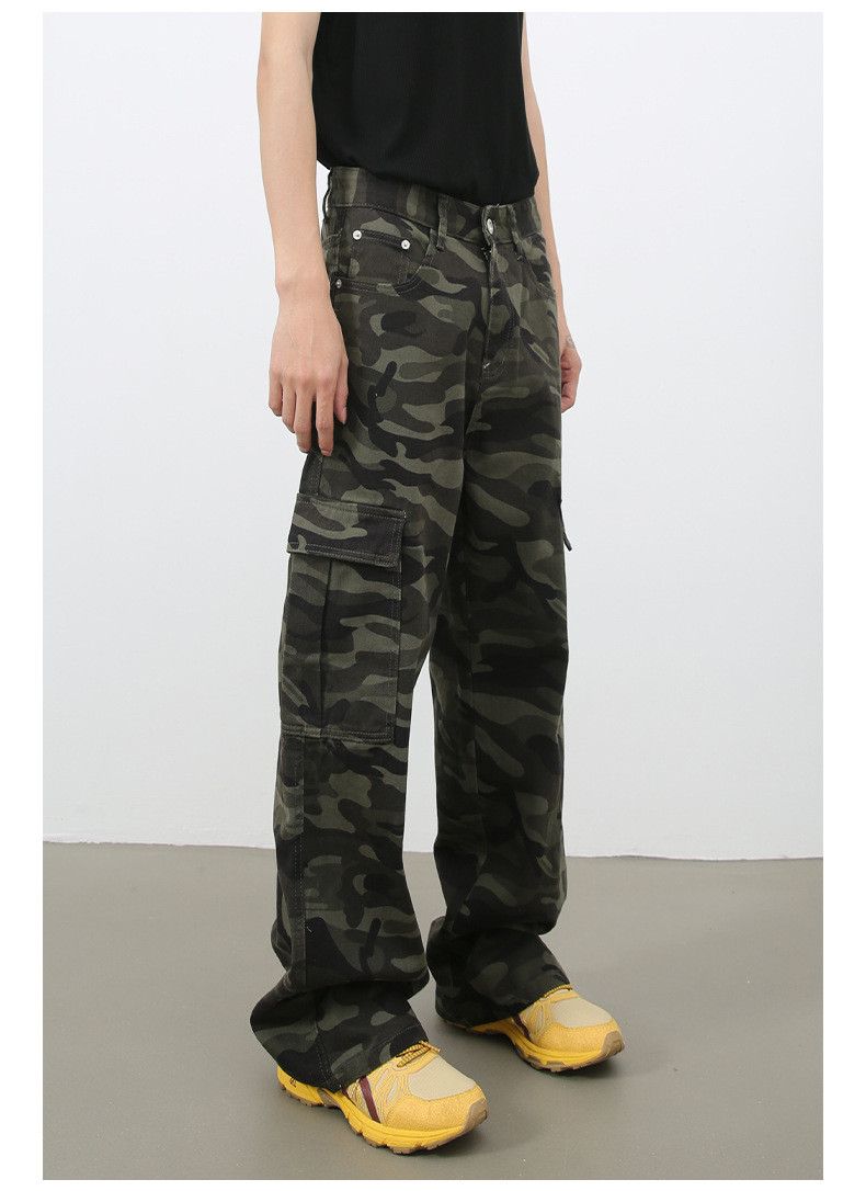 Japanese Brand × Jean Men's retro camouflage large pocket cargo jeans Size US 32 / EU 48 - 3 Thumbnail