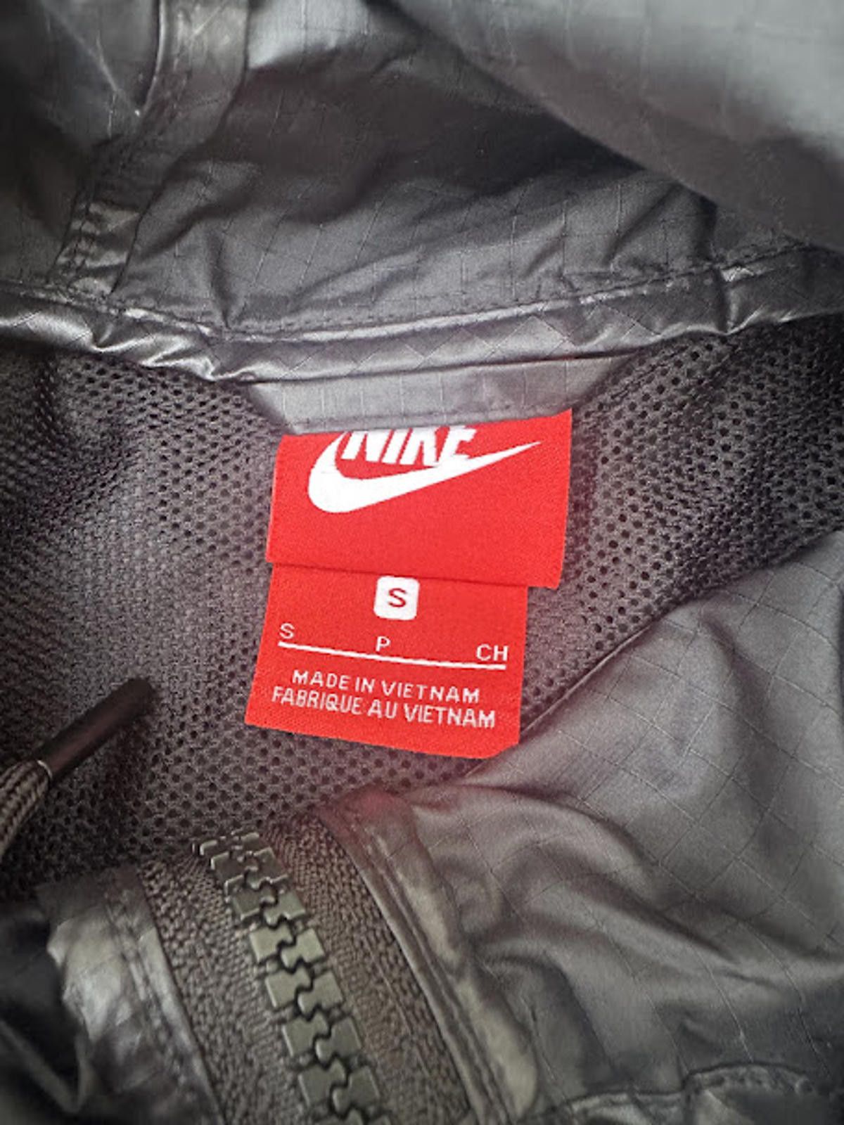 Nike Nike Black White Hooded Windbreaker S Size S / US 4 / IT 40 - 3 Thumbnail