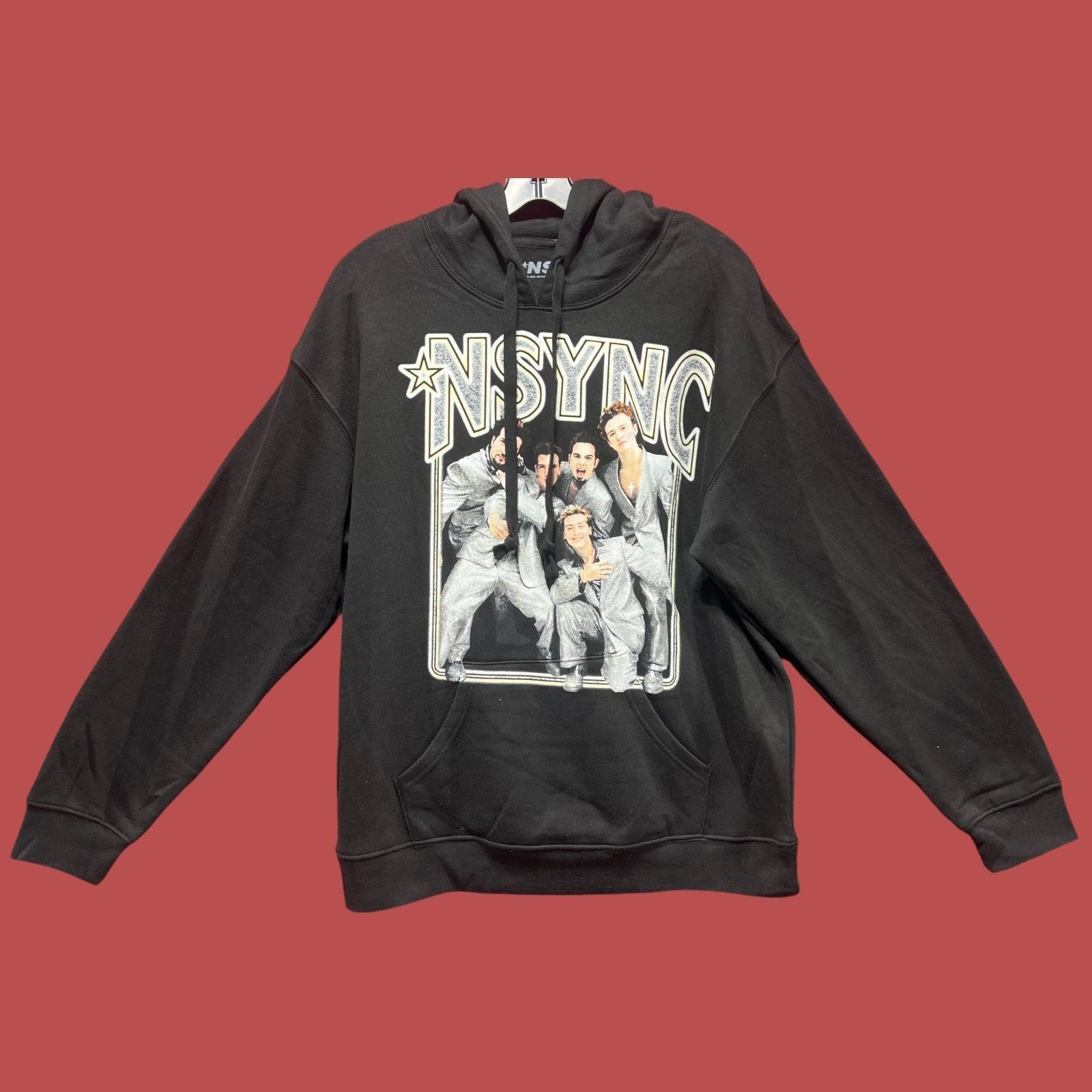 Other NSYNC - Men's Long Sleeve Hooded Sweatshirt - Black - Medium Size US M / EU 48-50 / 2 - 1 Thumbnail