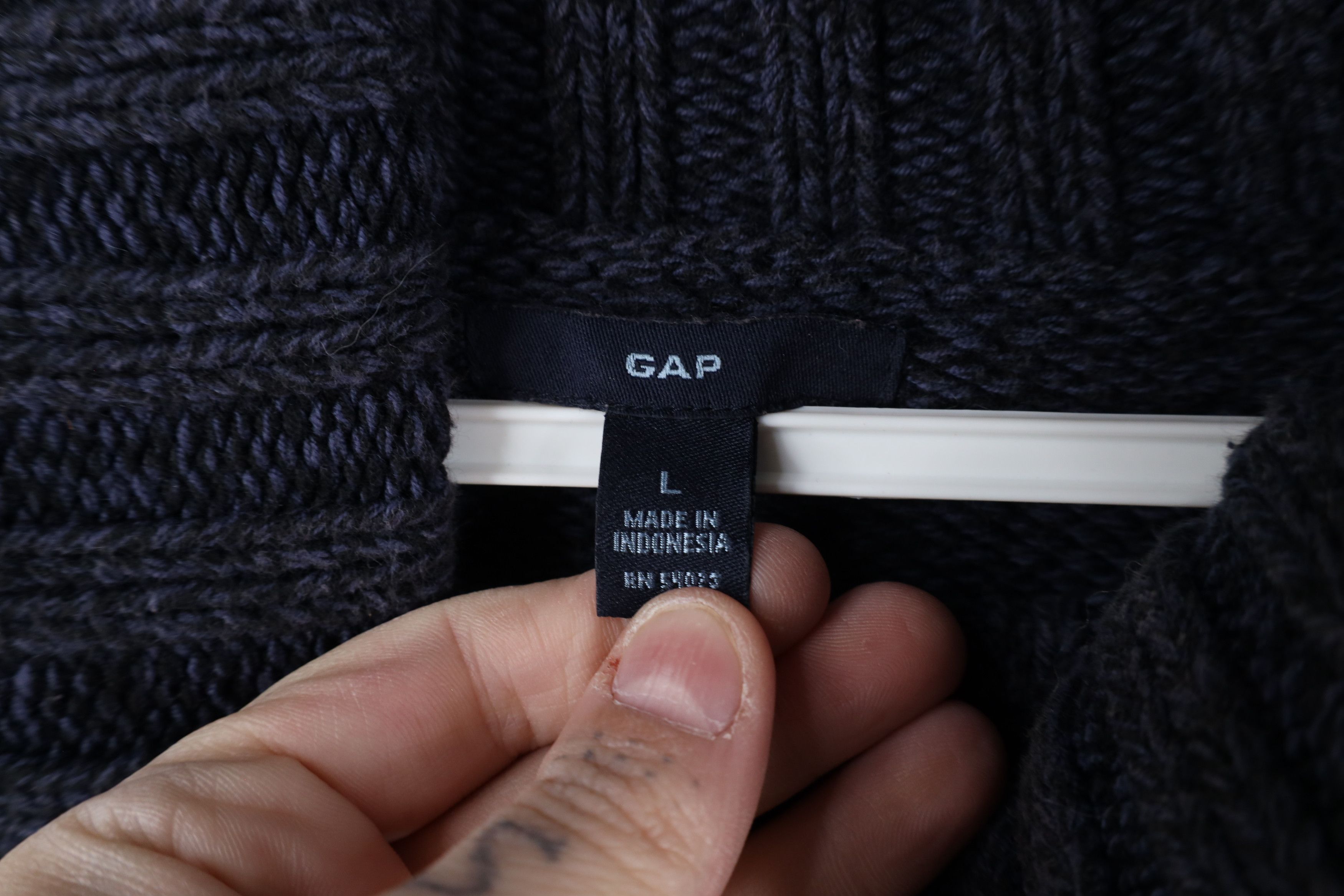 Gap × Vintage Vintage Y2K Gap Stretch Ribbed Knit Turtleneck Sweater Size L / US 10 / IT 46 - 6 Thumbnail