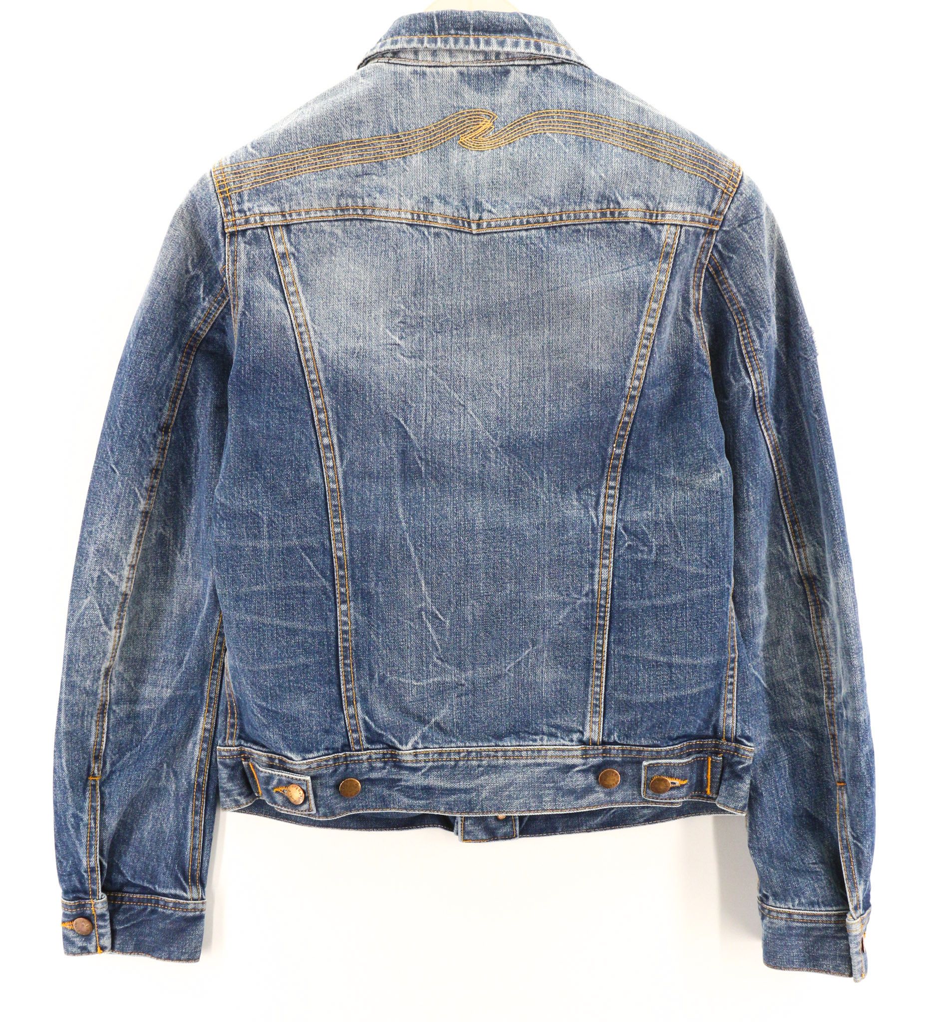 Nudie Jeans CONNY LIGHT VINTAGE S Cotton Denim Blue Jacket 80803 Size US S / EU 44-46 / 1 - 2 Thumbnail