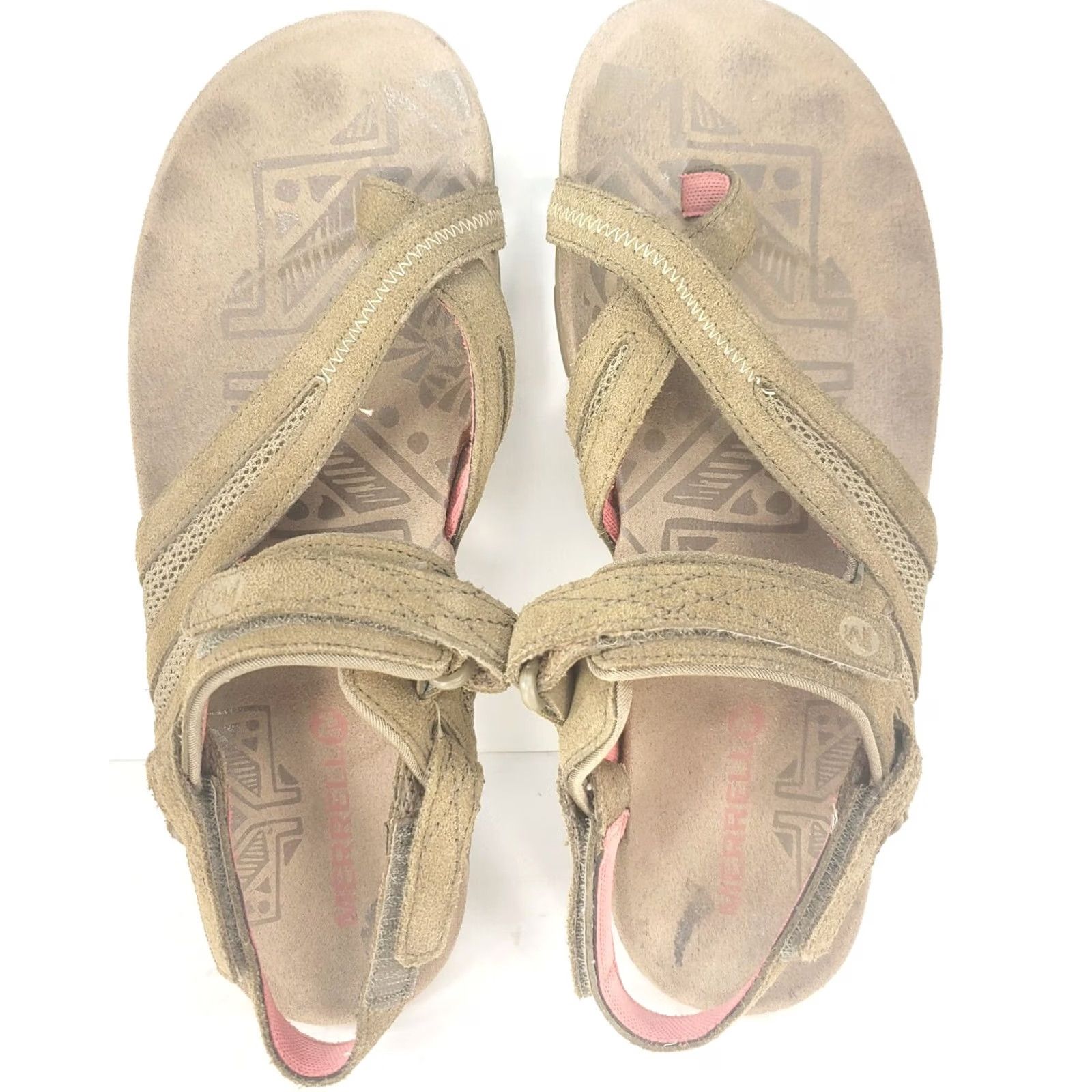 Merrell Merrell Kangaroo Delta Sandspur Suede Sport Sandals Women 9 40 Tan Adjustable Strap Arch Support Cushioned Non-Slip Hiking Shoes Sandals Size US 7 / IT 37 - 6 Thumbnail