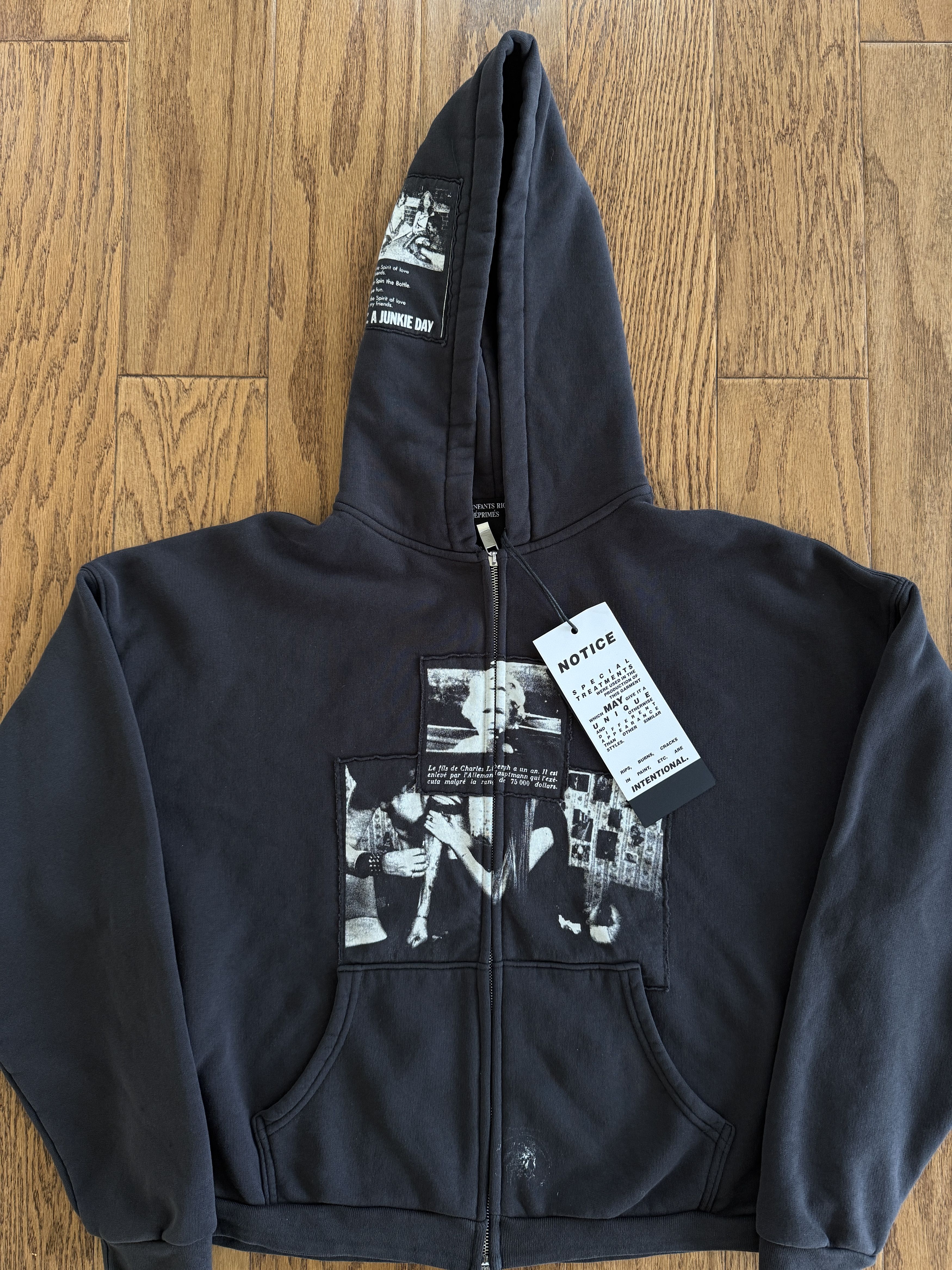 Enfants Riches Deprimes × Maxfield Los Angeles ERD x Maxfield Assemblage 4.5 Year War Zip Up Hoodie Size US M / EU 48-50 / 2 - 2 Thumbnail