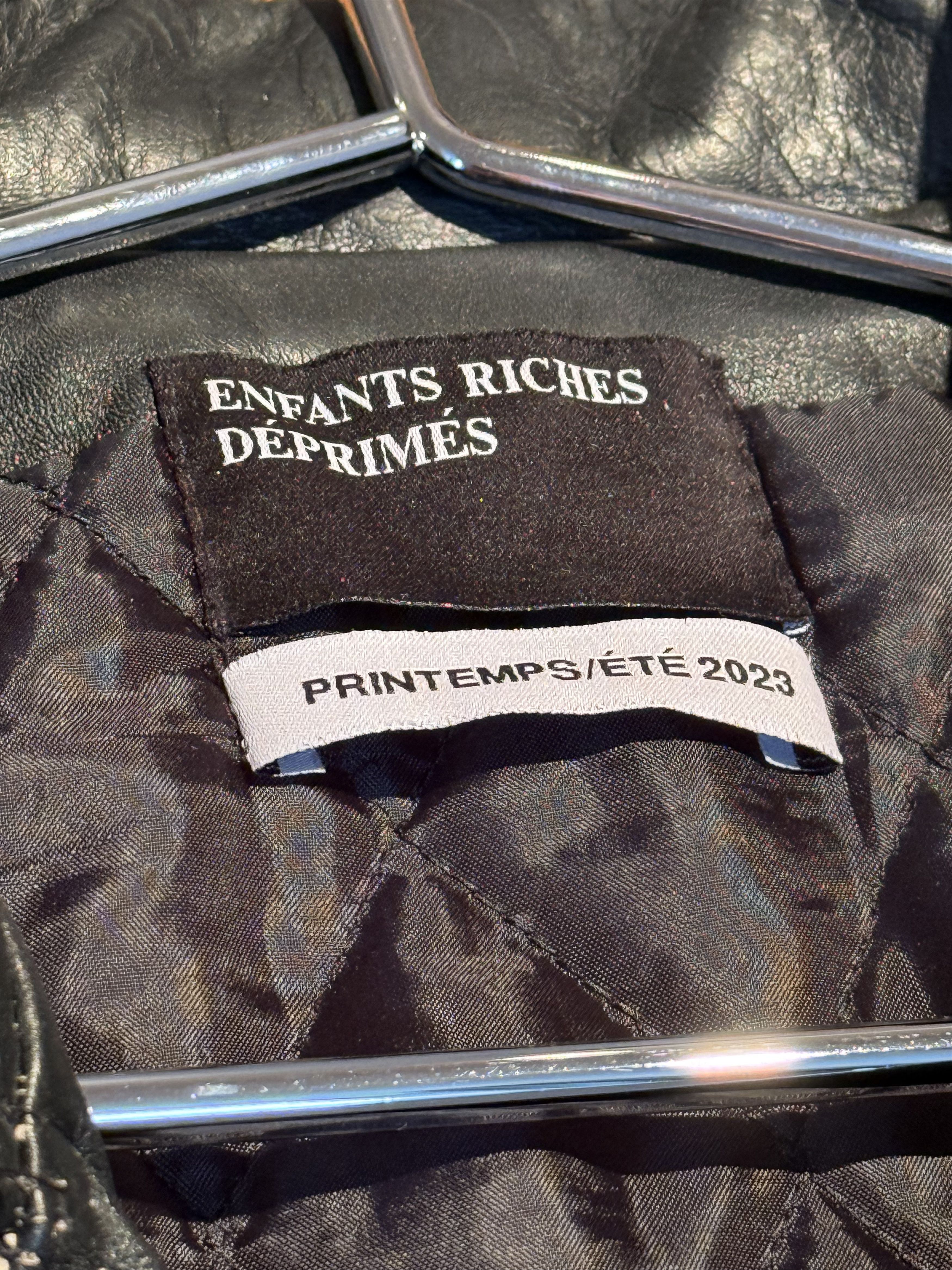 Enfants Riches Deprimes Enfants Riches Deprimes Raw Edge Moto Jacket „Rose Buckle“ Size US M / EU 48-50 / 2 - 15 Thumbnail