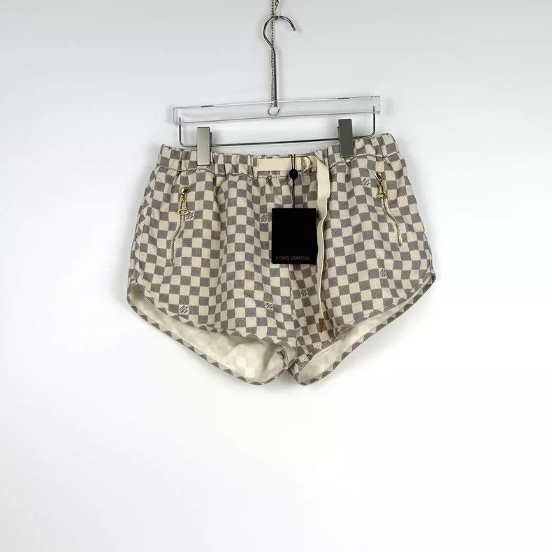 Louis Vuitton Louis Vuitton Grey Checkerboard Shorts 2505-Nextarrow Size 41" - 3 Thumbnail