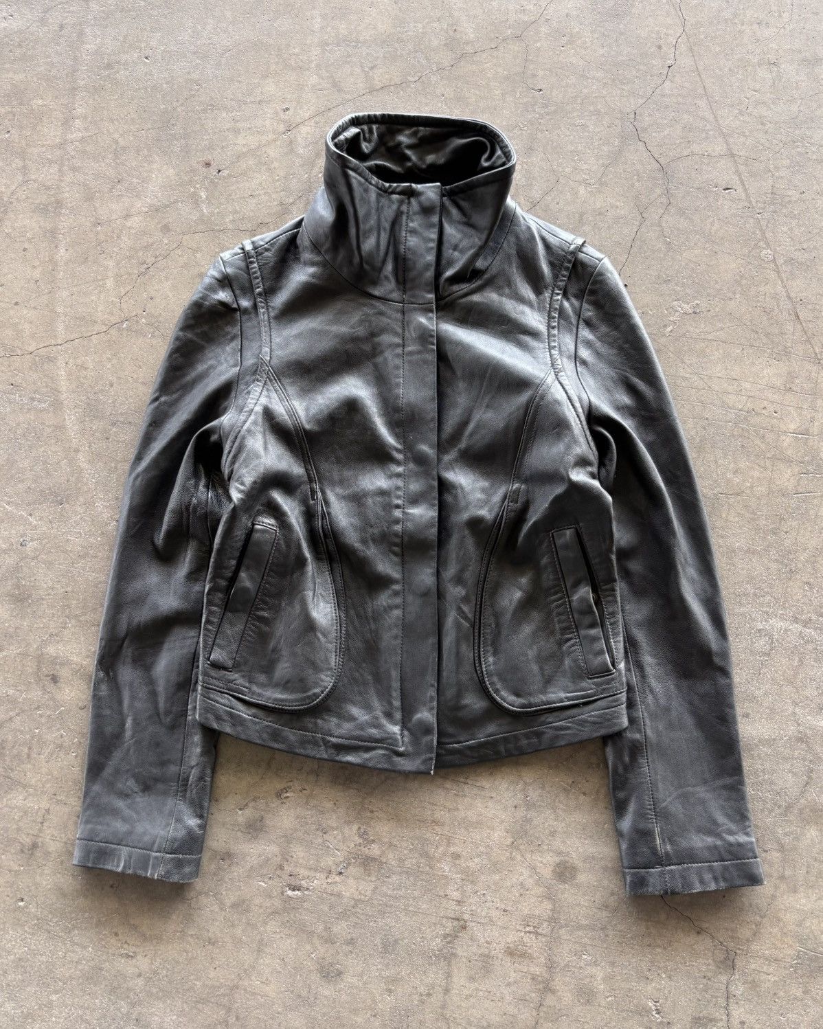 If Six Was Nine 14th Addiction Style Leather Black Jacket Size US S / EU 44-46 / 1 - 1 Thumbnail