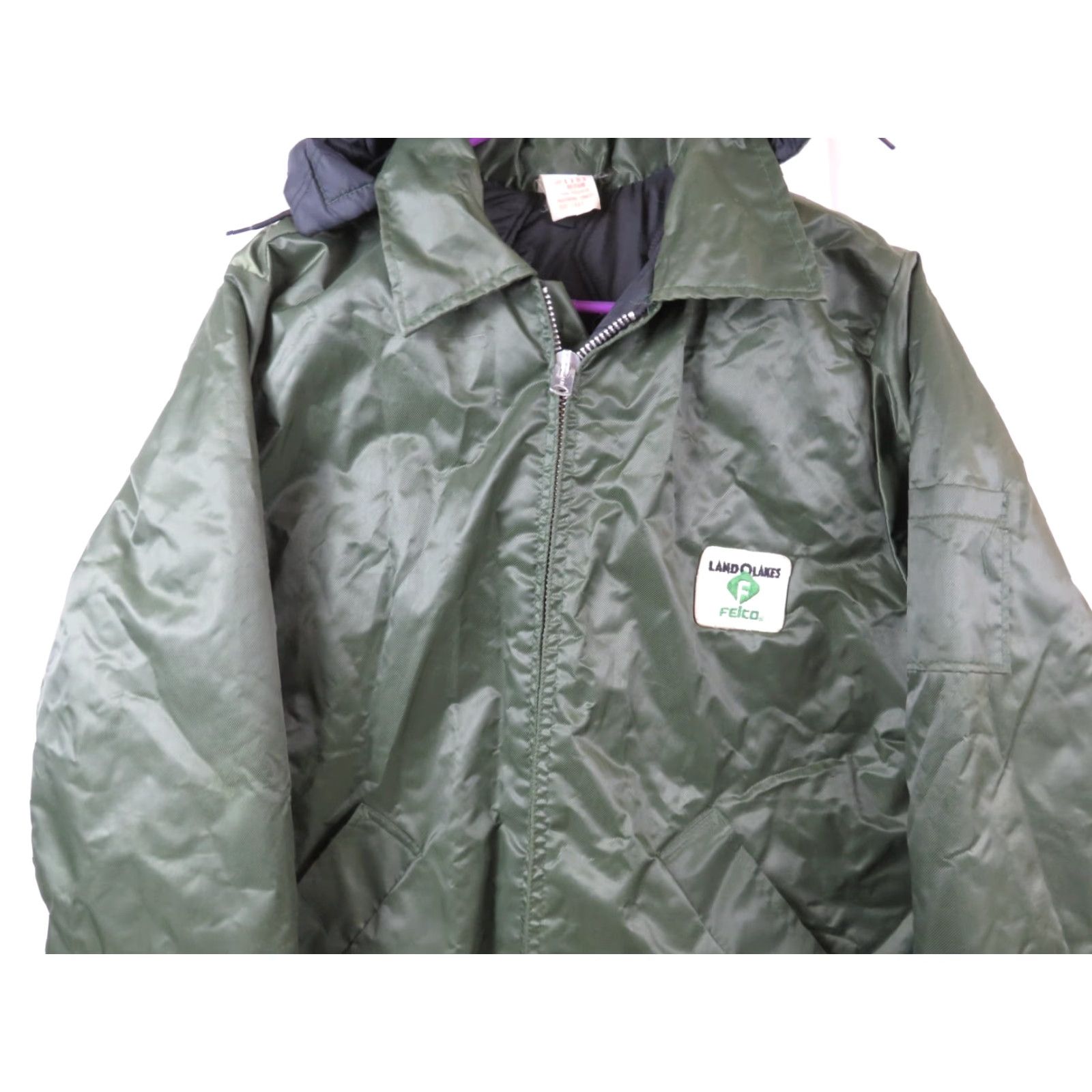 Vintage VINTAGE Lion Jacket Men M Fire Retardant Neon Green Hooded Lands O Lakes Patch Felco Green Fire Retardant Jacket Mens M Neon Green Size US M / EU 48-50 / 2 - 3 Thumbnail