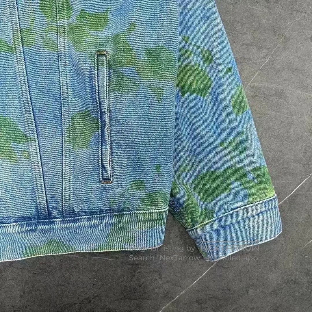 Balenciaga Balenciaga Moss Print Denim Jacket. Size US S / EU 44-46 / 1 - 4 Thumbnail