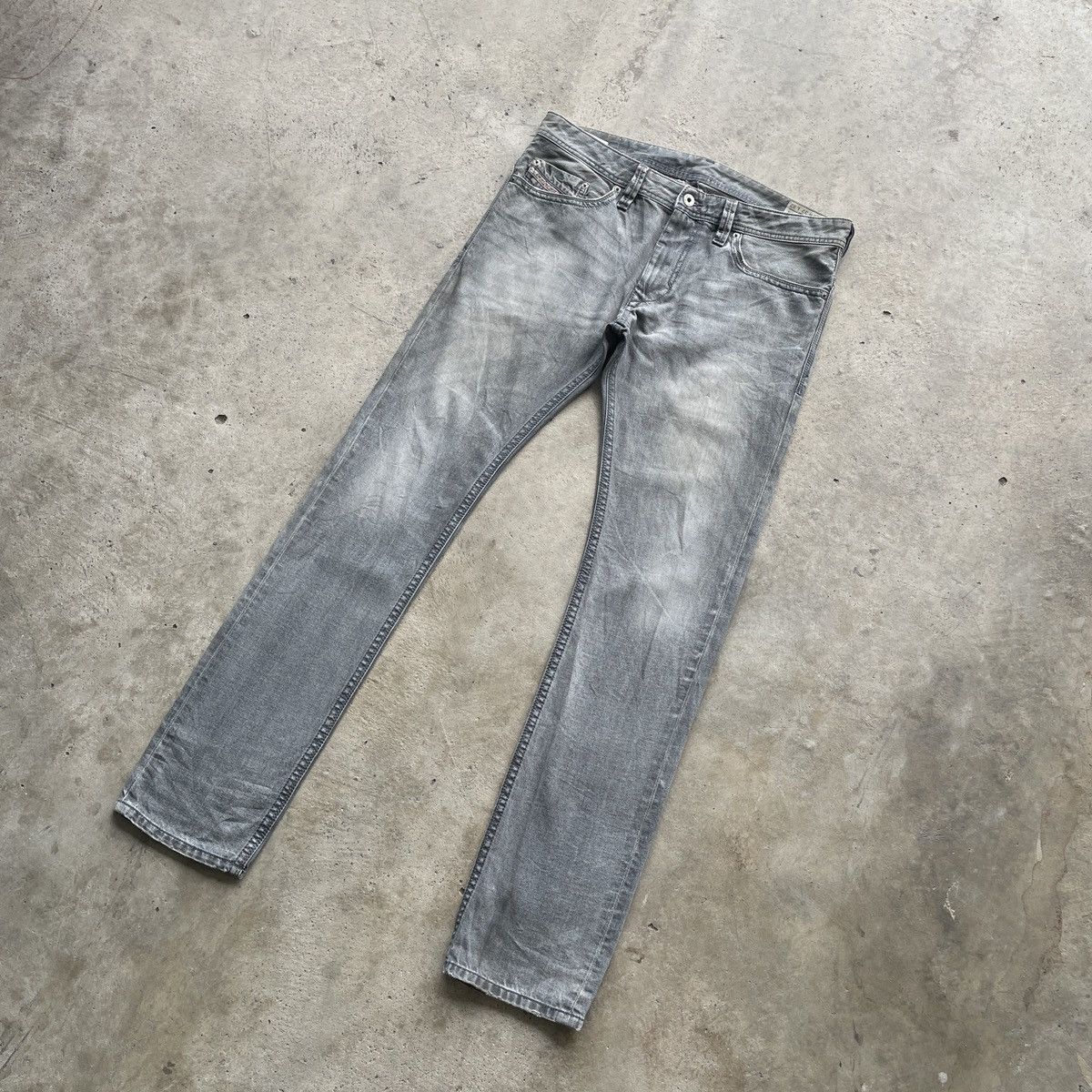 Diesel Vintage Diesel Industry Thanaz Faded Black Jeans Pants W35 Size US 35 - 2 Thumbnail