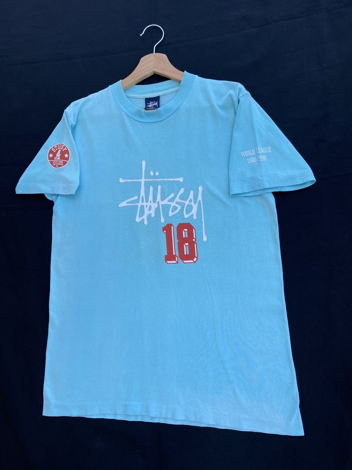 Stussy Rare Vintage 90s Stussy 18th Annivesary 1980-1998 Tshirt Size US M / EU 48-50 / 2 - 4 Thumbnail