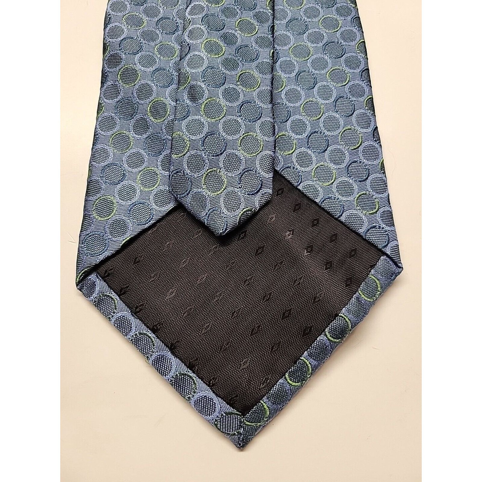Perry Ellis Vintage PERRY ELLIS Portfolio Silk Blue Green Designer Tie Size ONE SIZE - 3 Thumbnail